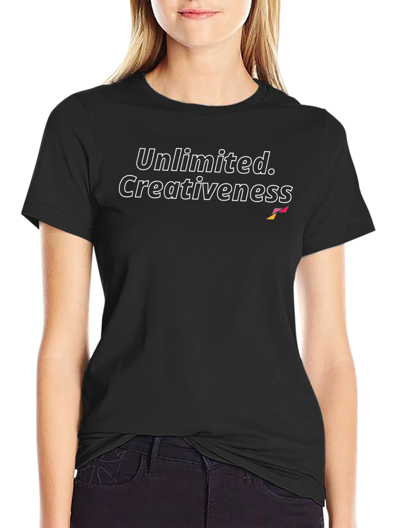 Unlimited Creativeness Black Graphic Tee