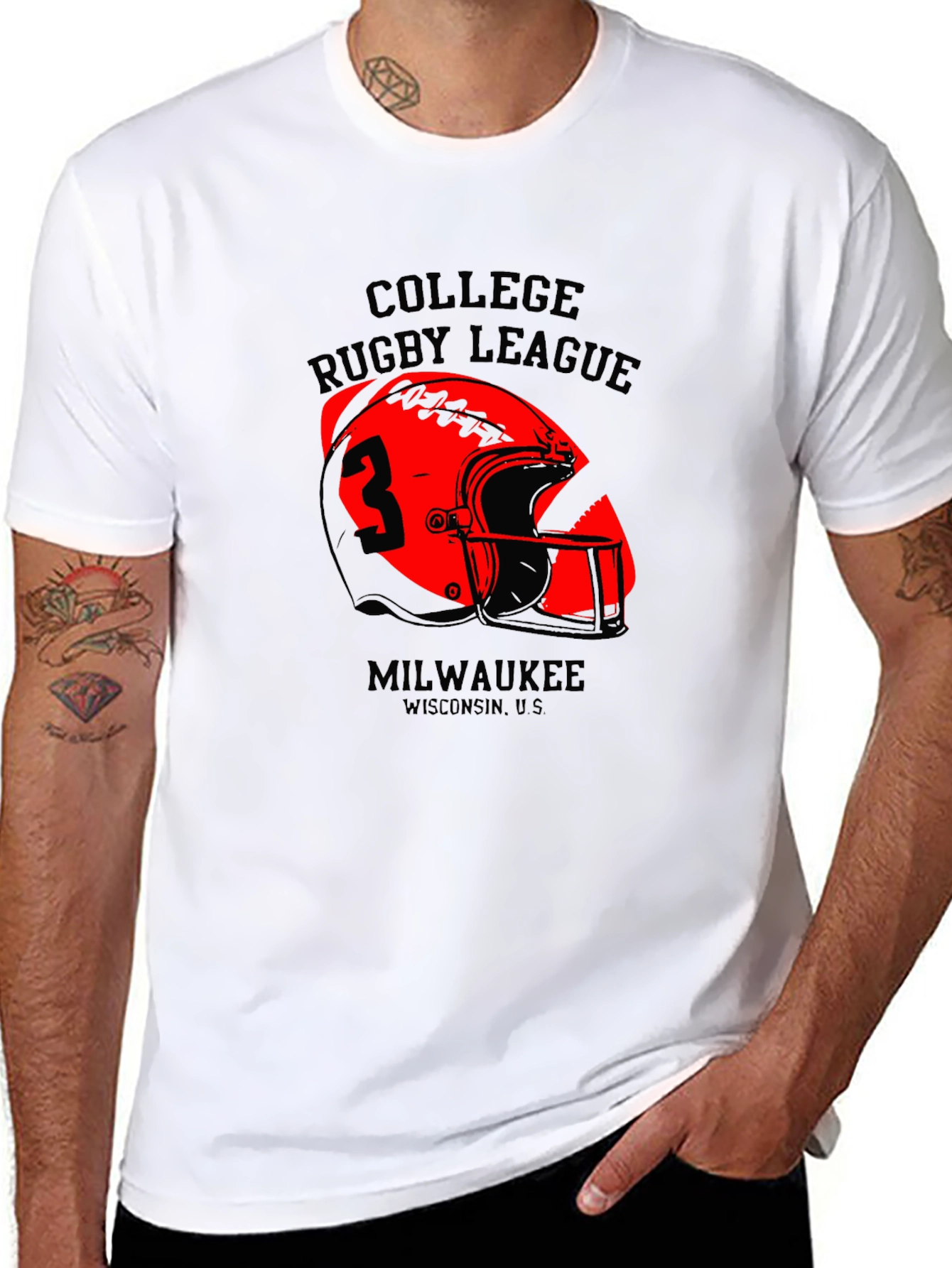 College Rugby League Tee - Milwaukee Edition