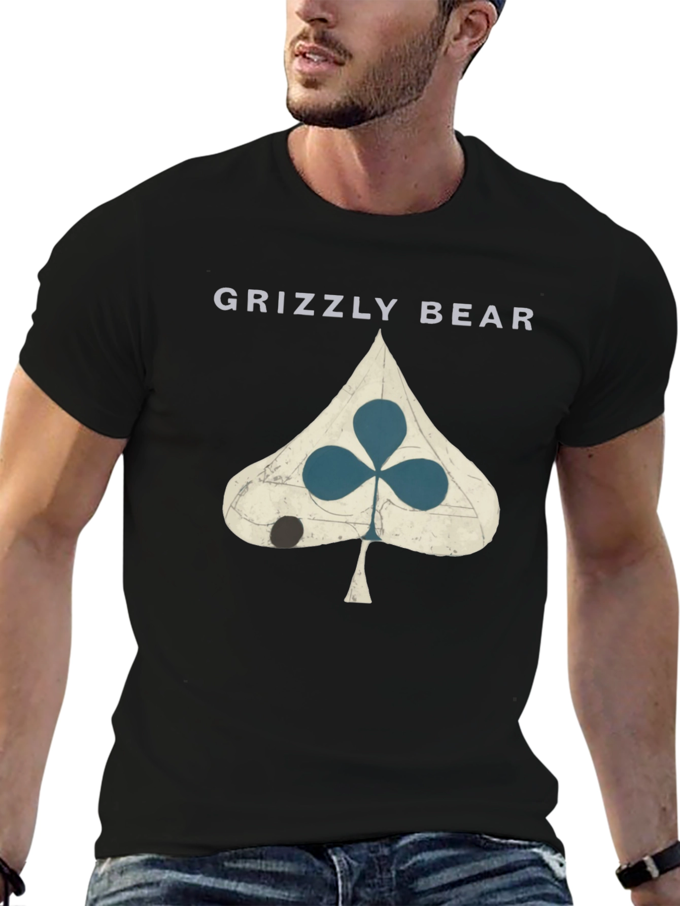 Grizzly Bear T-Shirt - Spade Clover Design