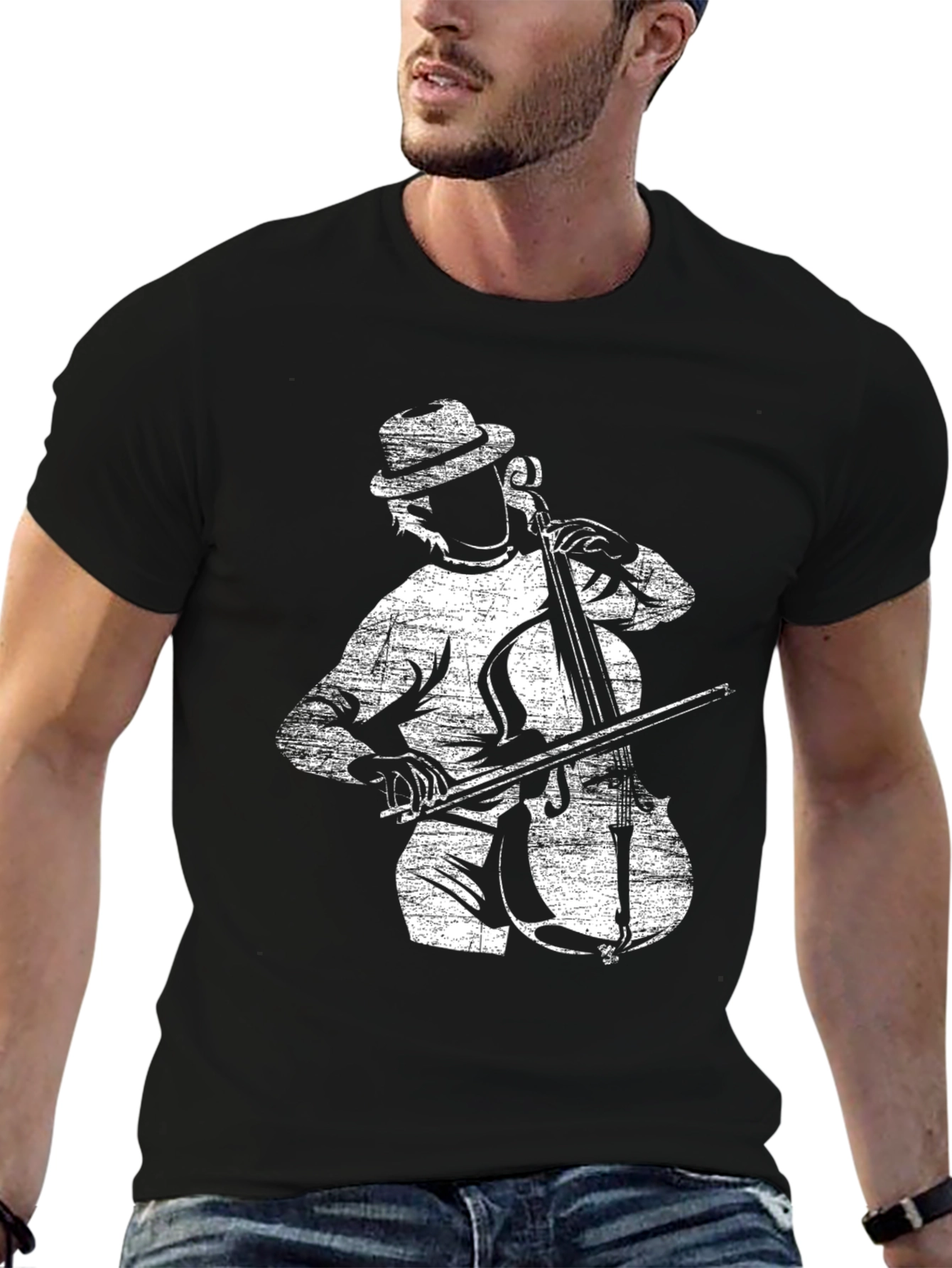 Musician Cello Player Black T-Shirt