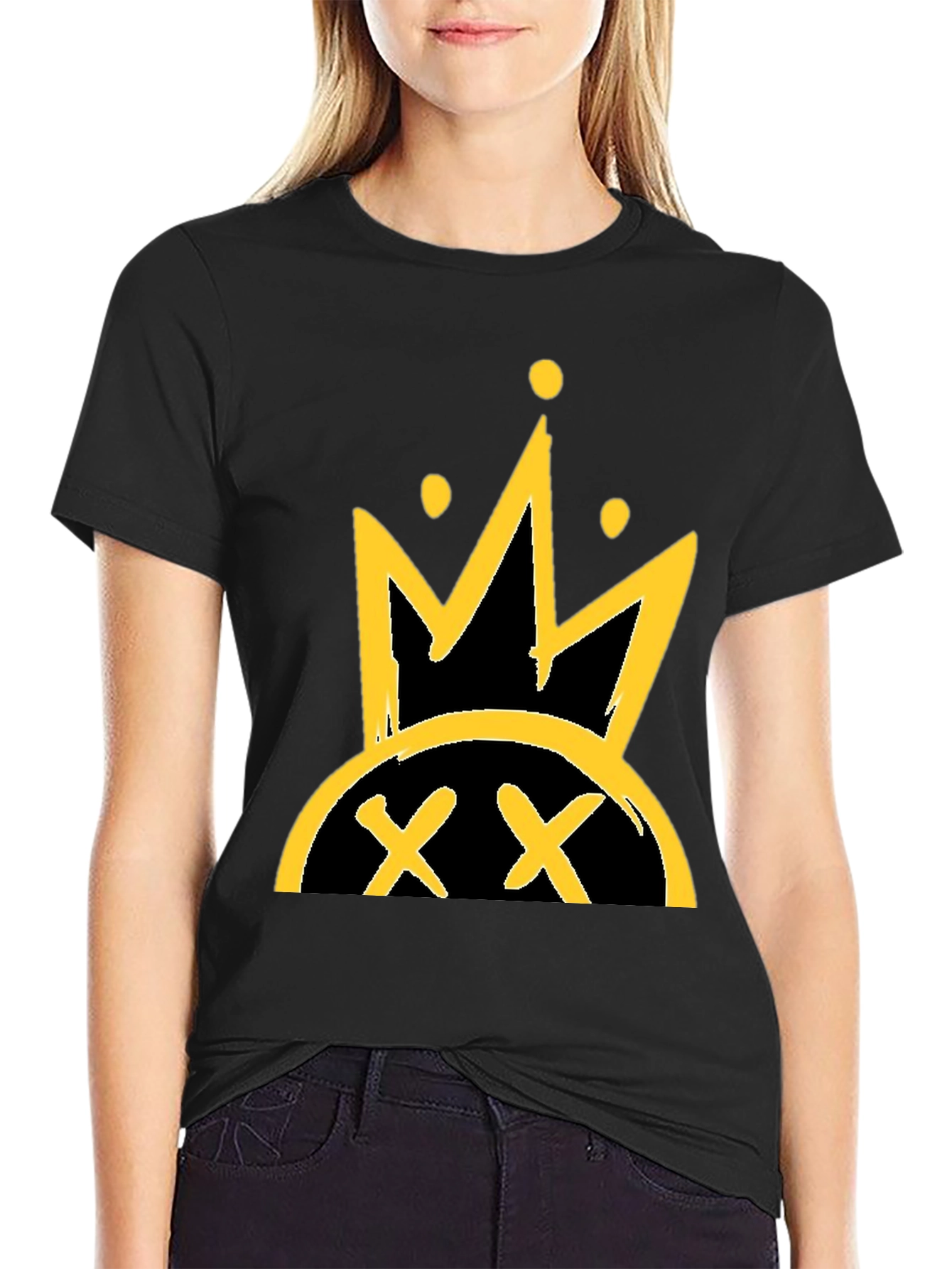 Crown Graphic Black T-Shirt