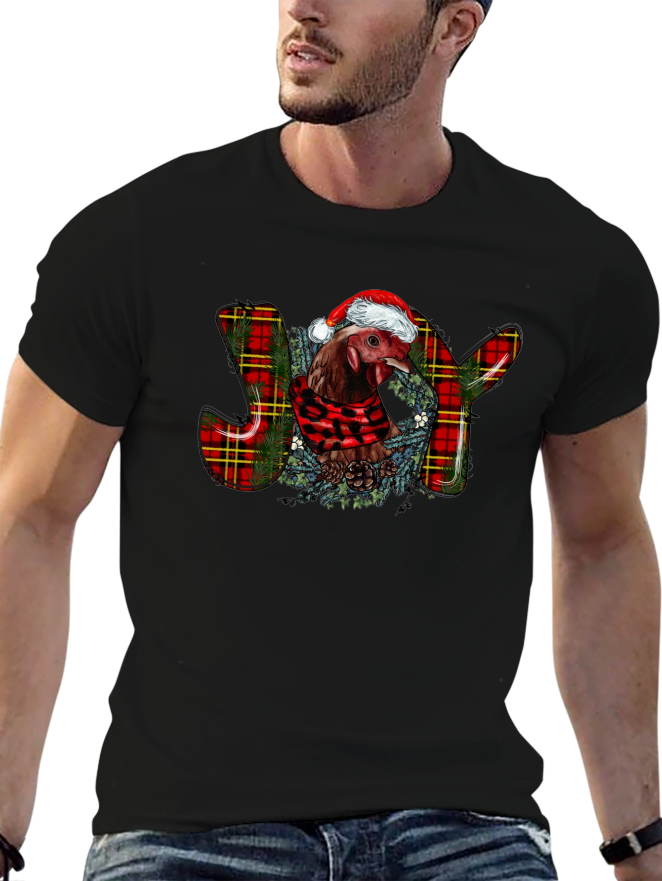 Joy Chicken Christmas T-Shirt
