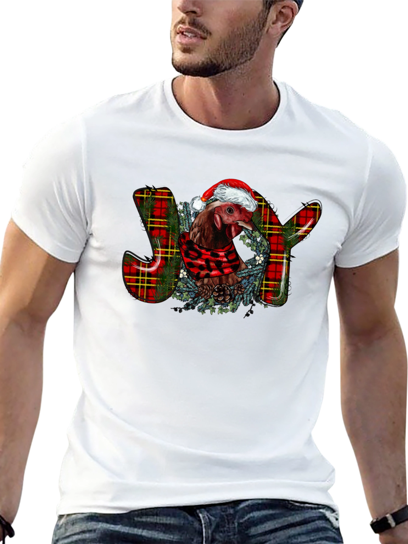 Joy Chicken Christmas T-Shirt