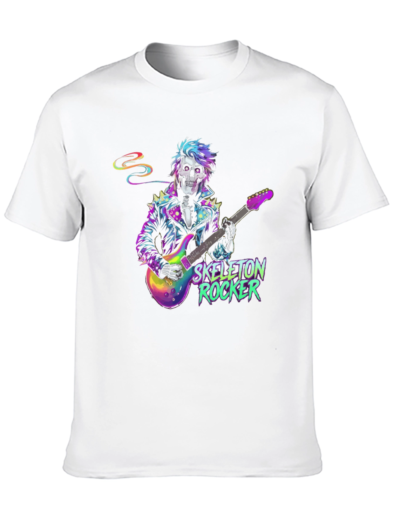 Skeleton Rocker Graphic T-Shirt - Black