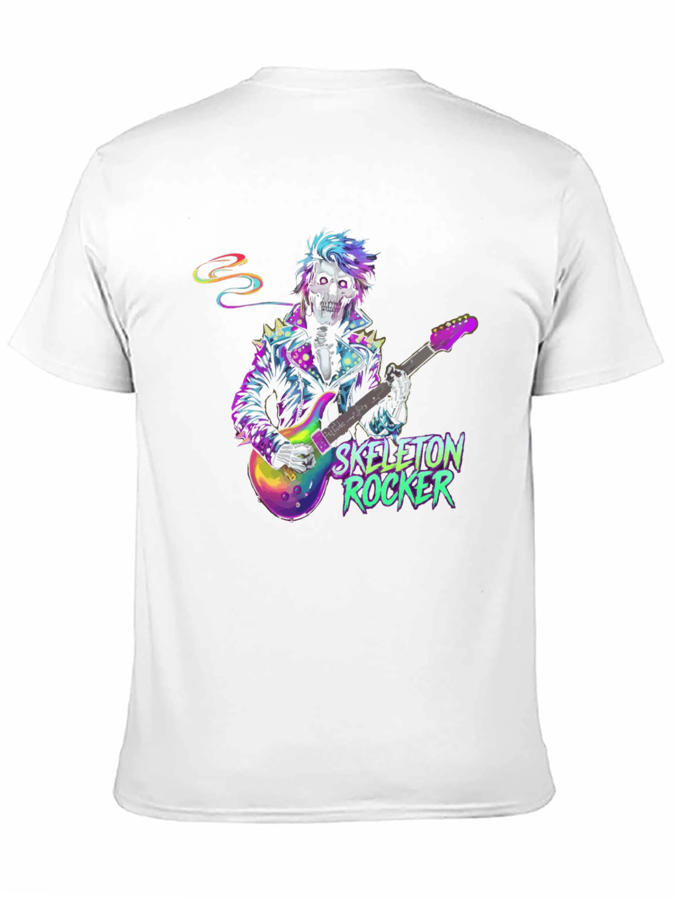 Skeleton Rocker Graphic T-Shirt - Black