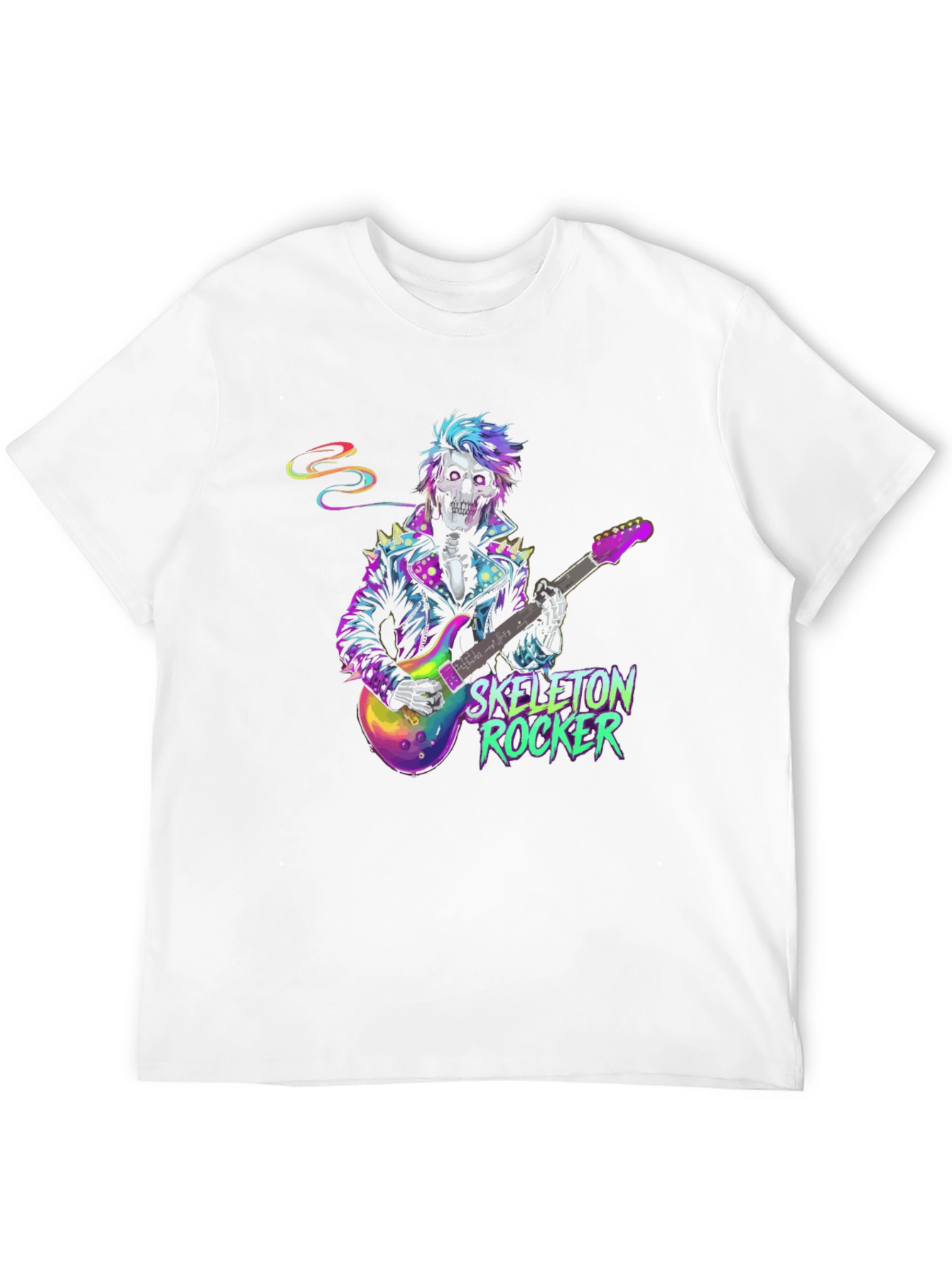 Skeleton Rocker Graphic T-Shirt - Black