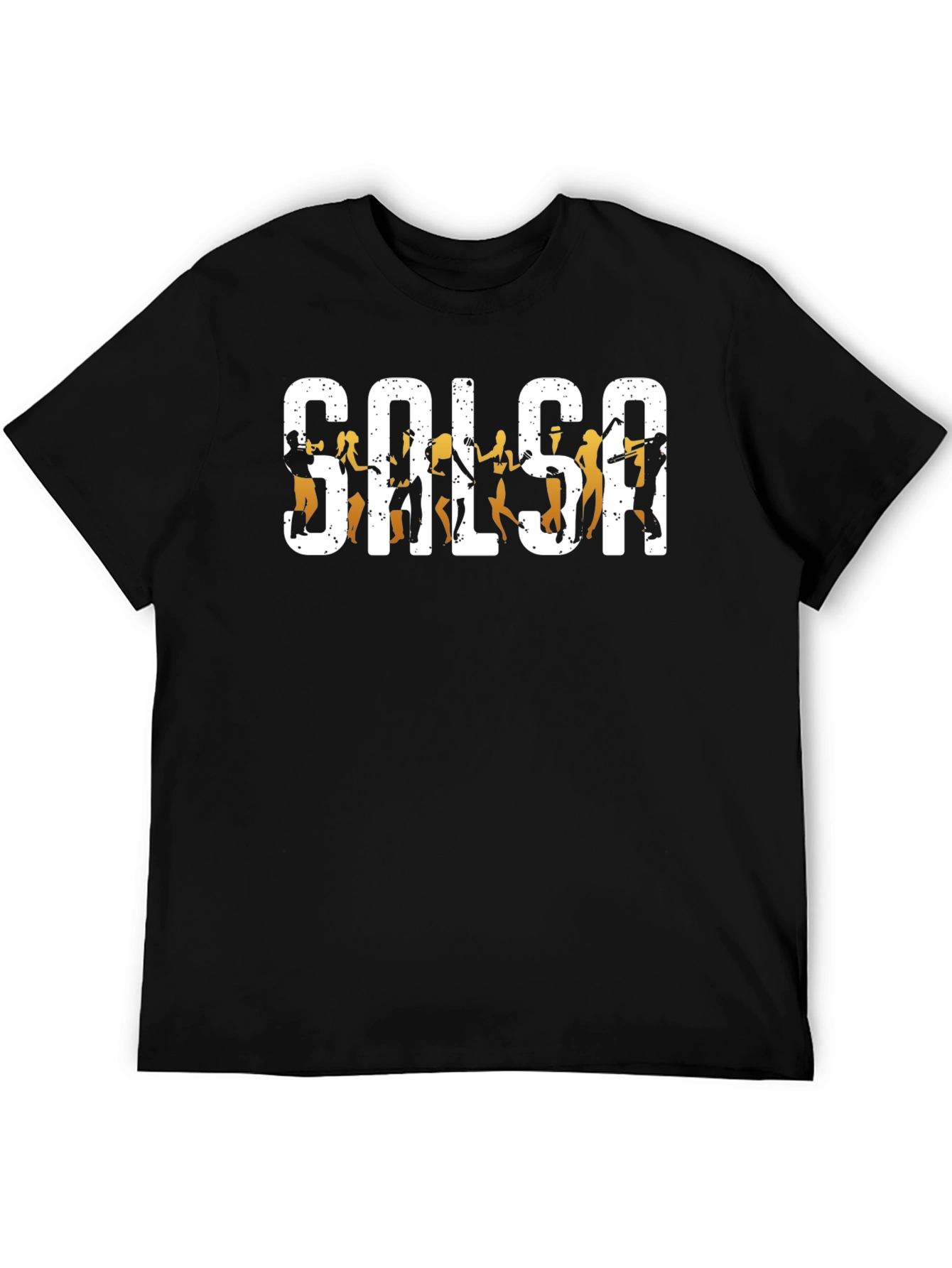 Salsa Dance T-Shirt - Black Cotton Graphic Tee