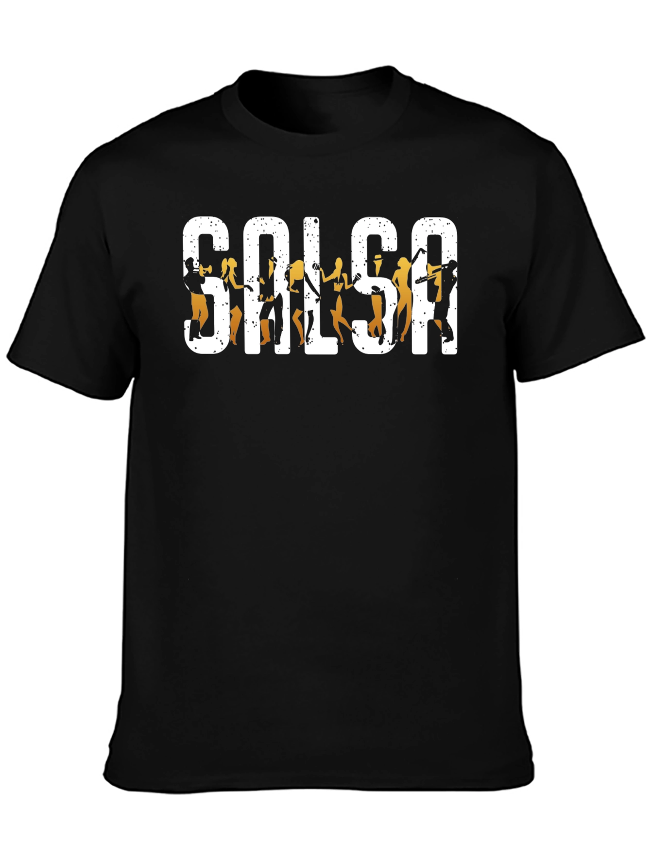 Salsa Dance T-Shirt - Black Cotton Graphic Tee