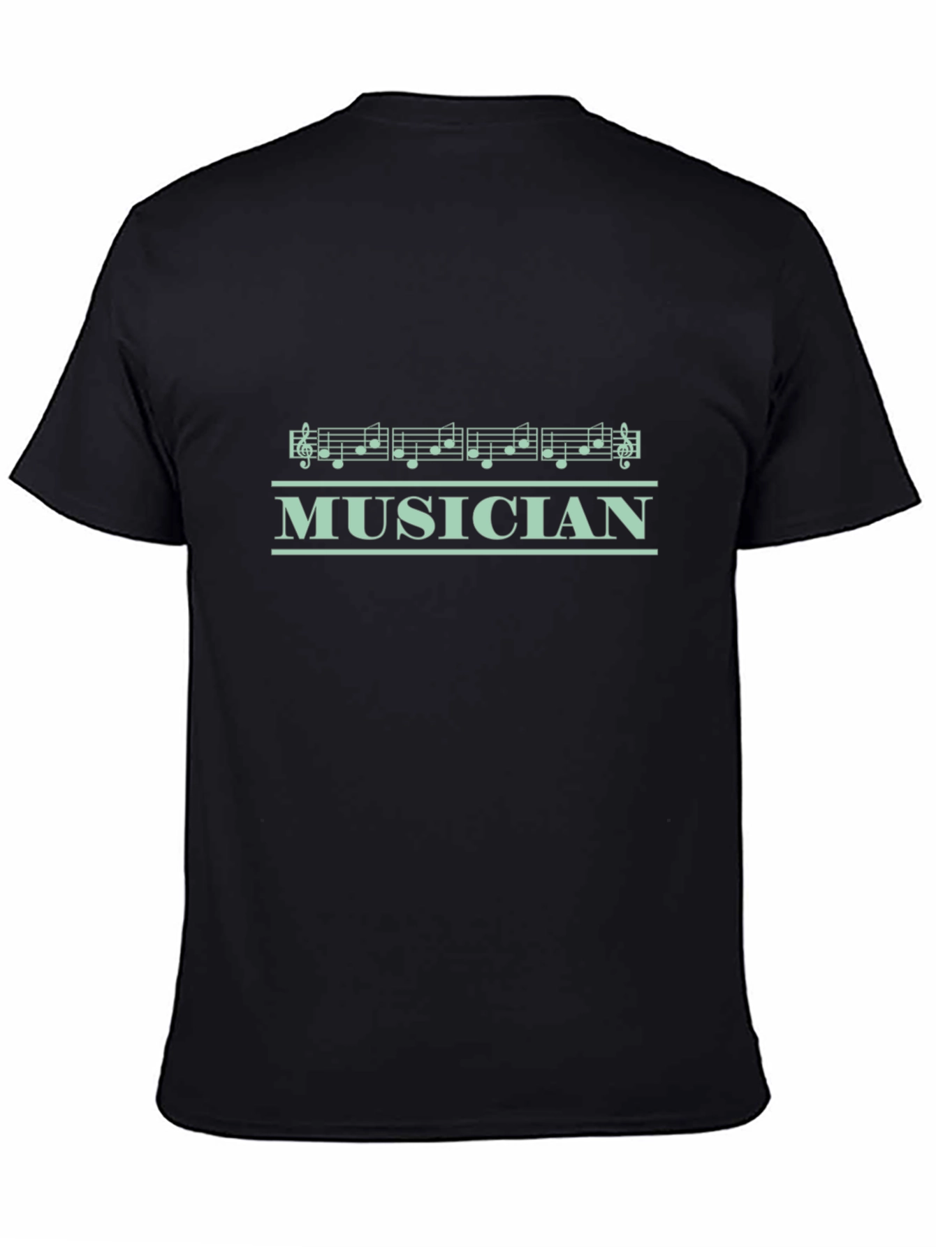 Musician Notes Black T-Shirt