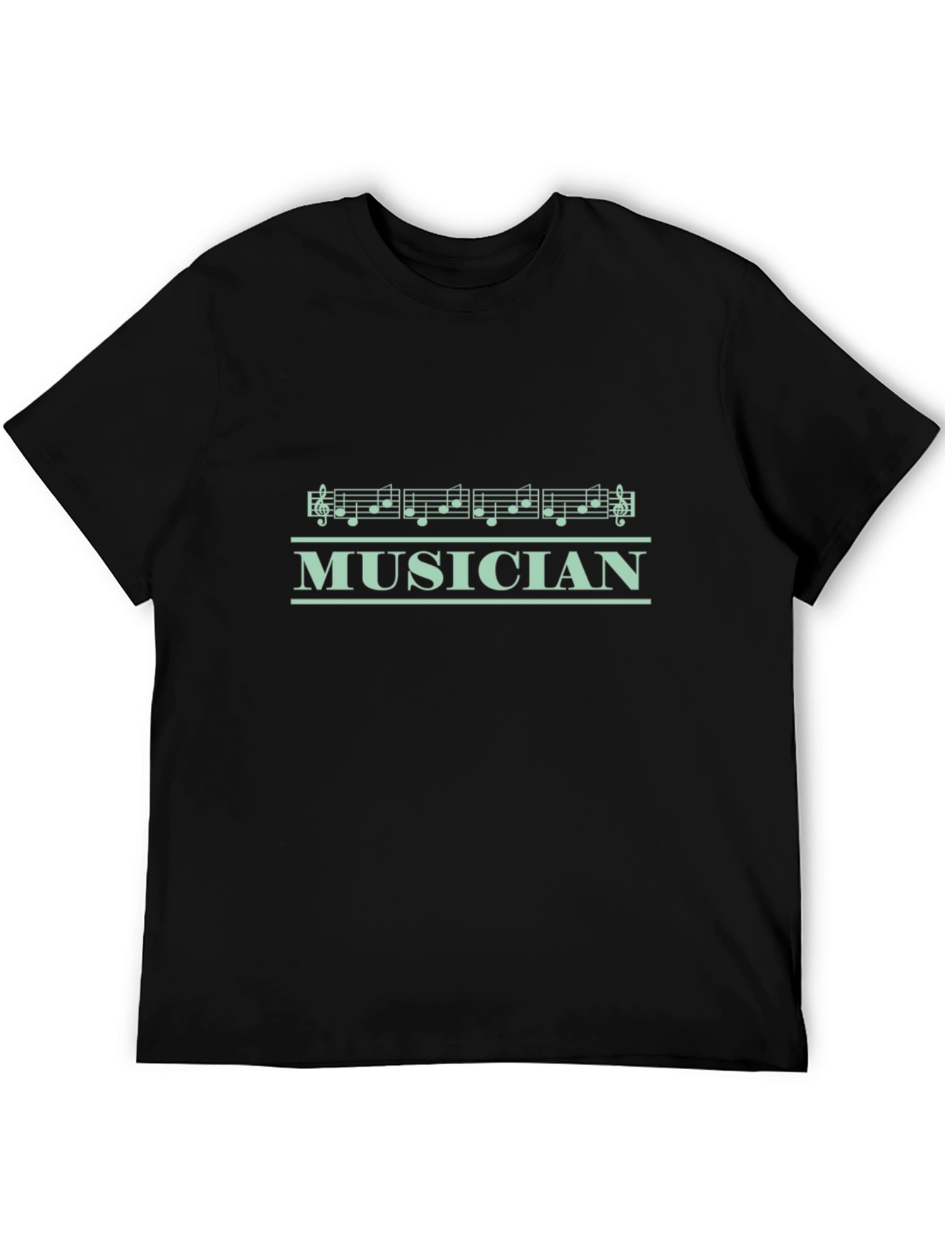 Musician Notes Black T-Shirt