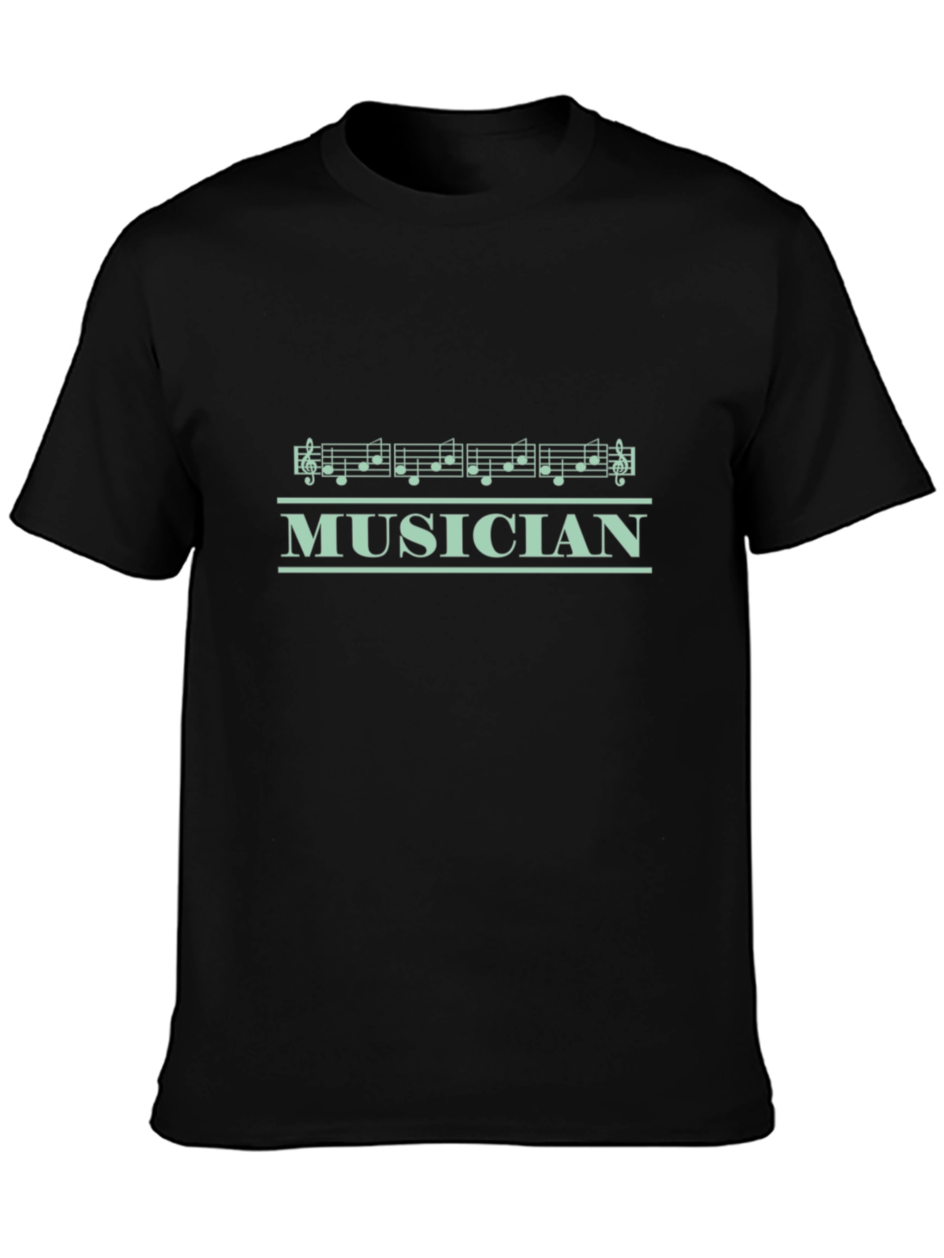 Musician Notes Black T-Shirt