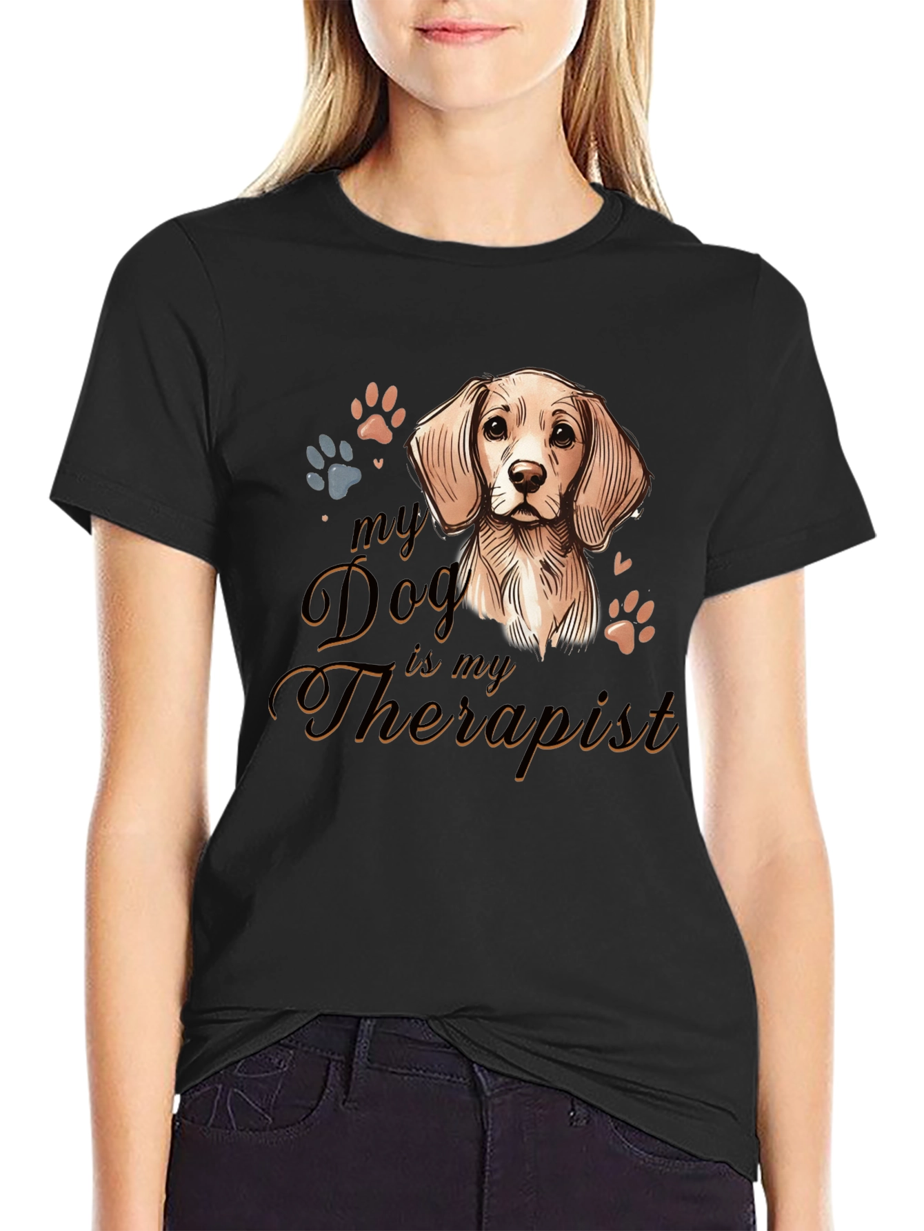 Dog Therapist T-Shirt |  Comfortable Cotton Tee
