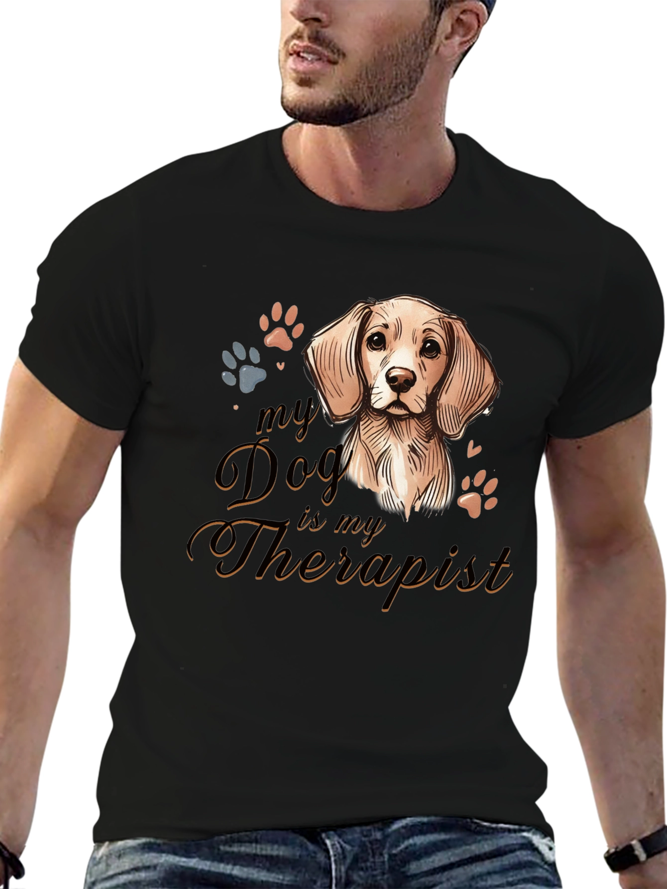 Dog Therapist T-Shirt |  Comfortable Cotton Tee