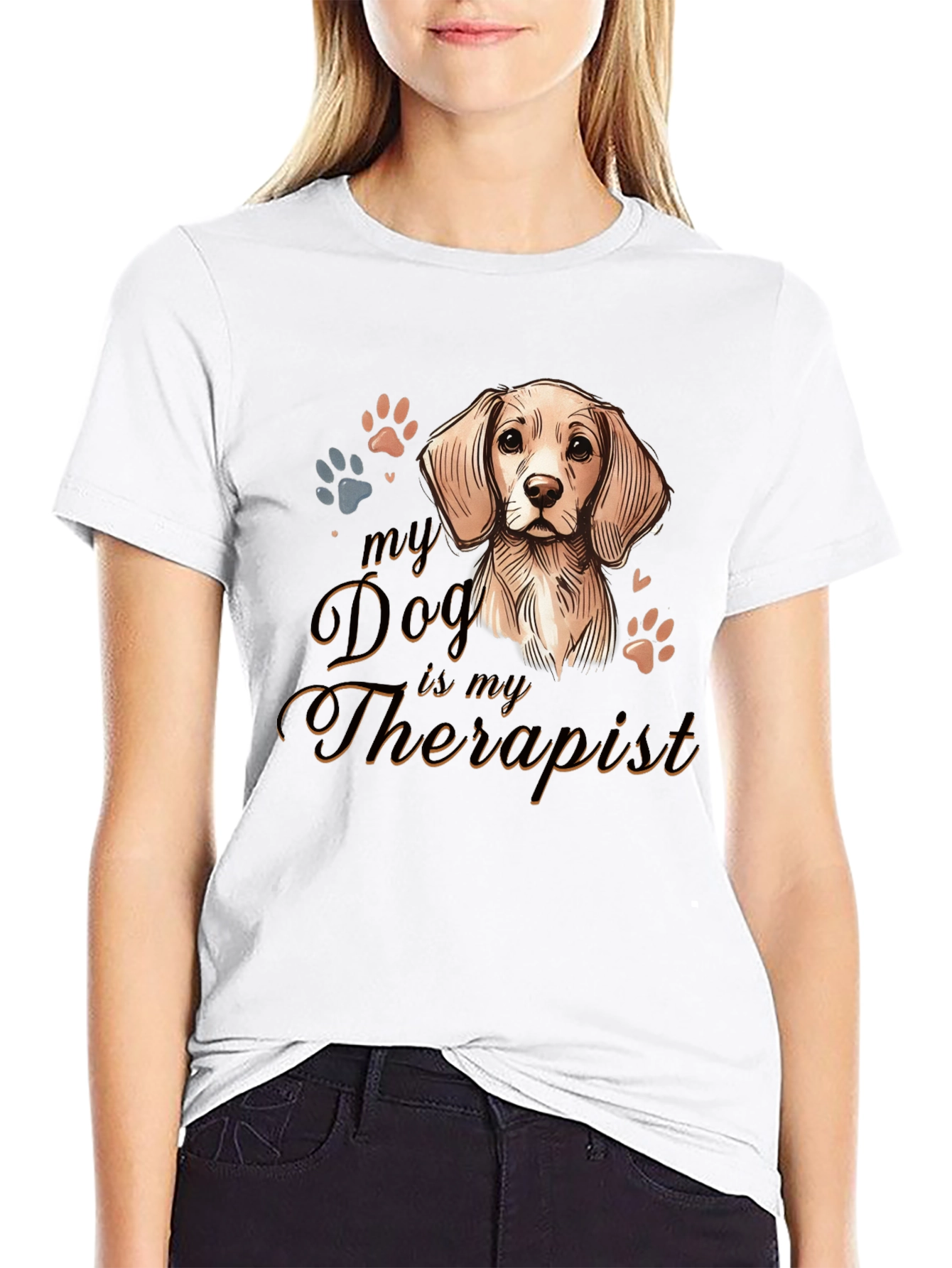 Dog Therapist T-Shirt |  Comfortable Cotton Tee