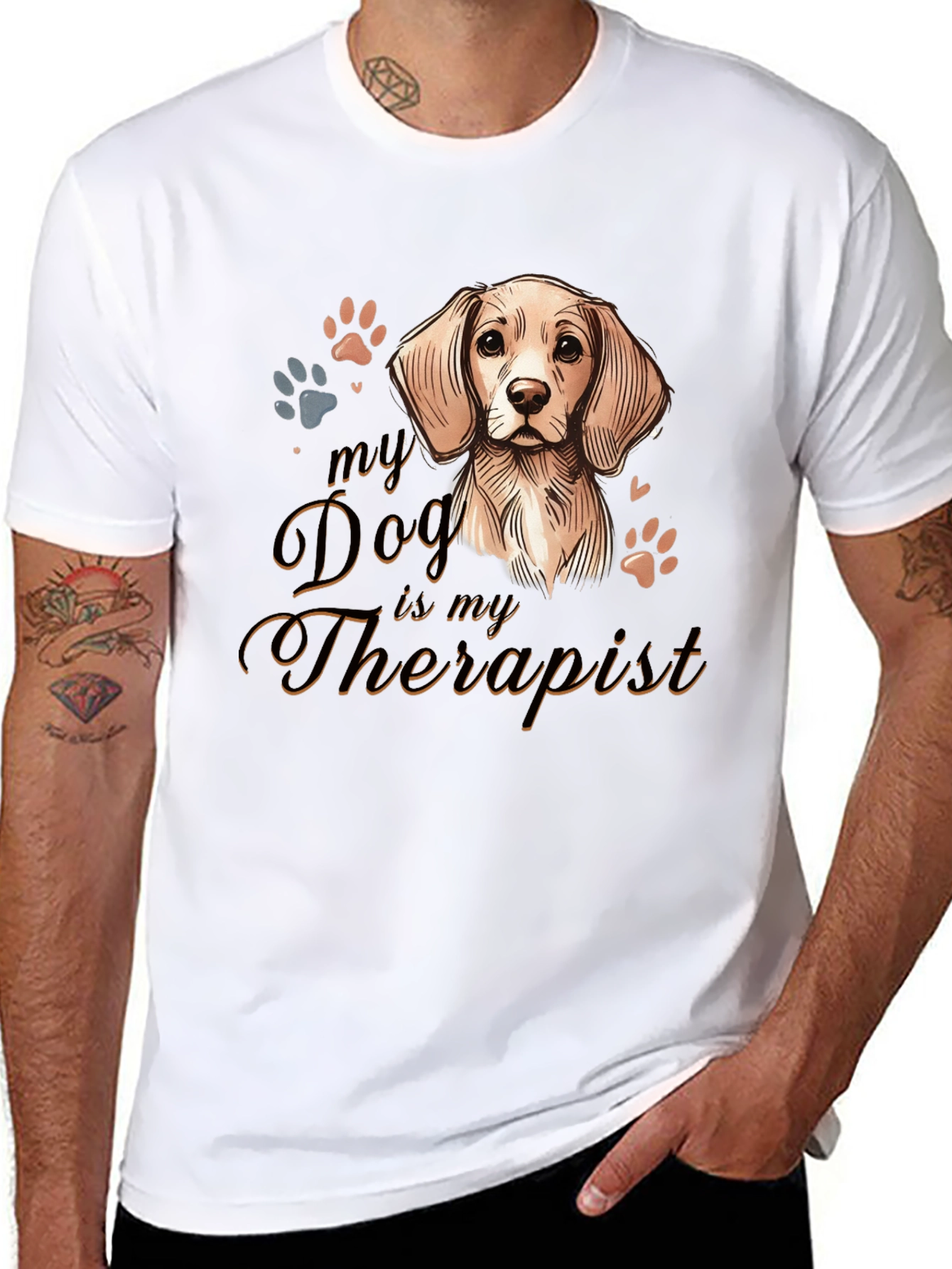 Dog Therapist T-Shirt |  Comfortable Cotton Tee