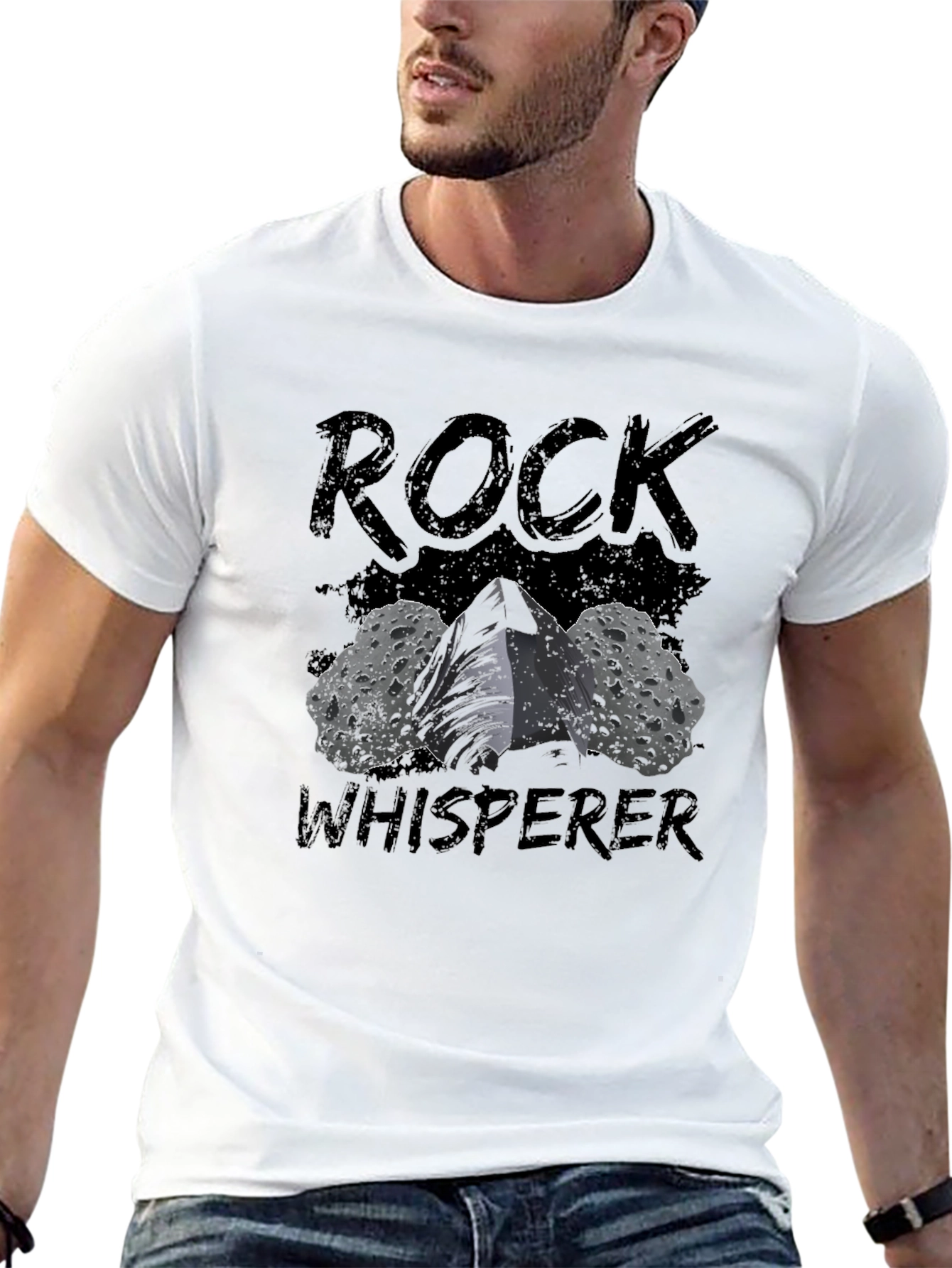 Rock Whisperer Graphic Tee - Black