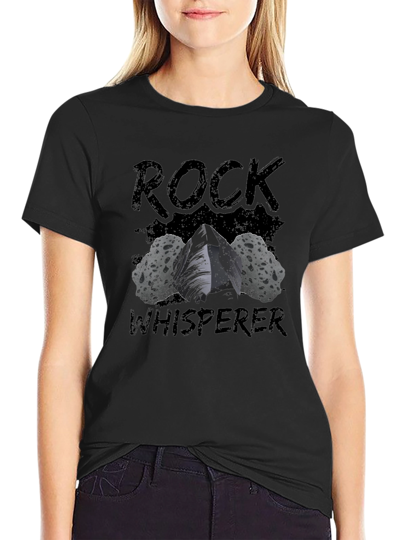 Rock Whisperer Graphic Tee - Black