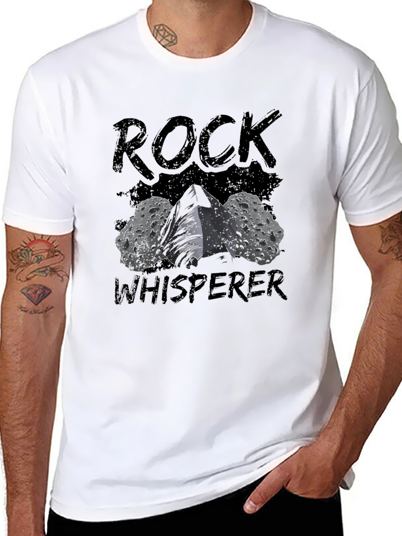 Rock Whisperer Graphic Tee - Black