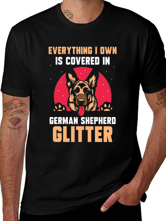 German Shepherd Glitter T-Shirt