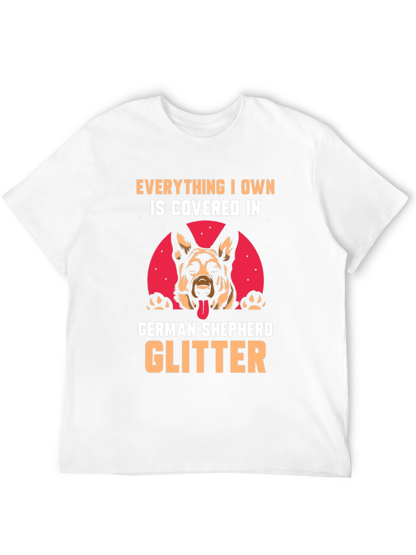 German Shepherd Glitter T-Shirt