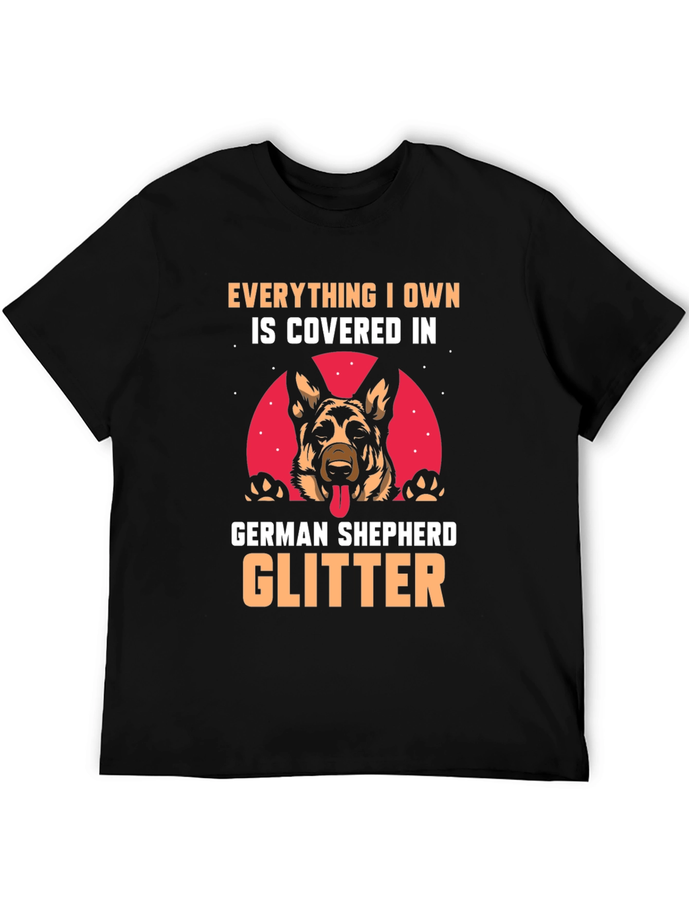 German Shepherd Glitter T-Shirt