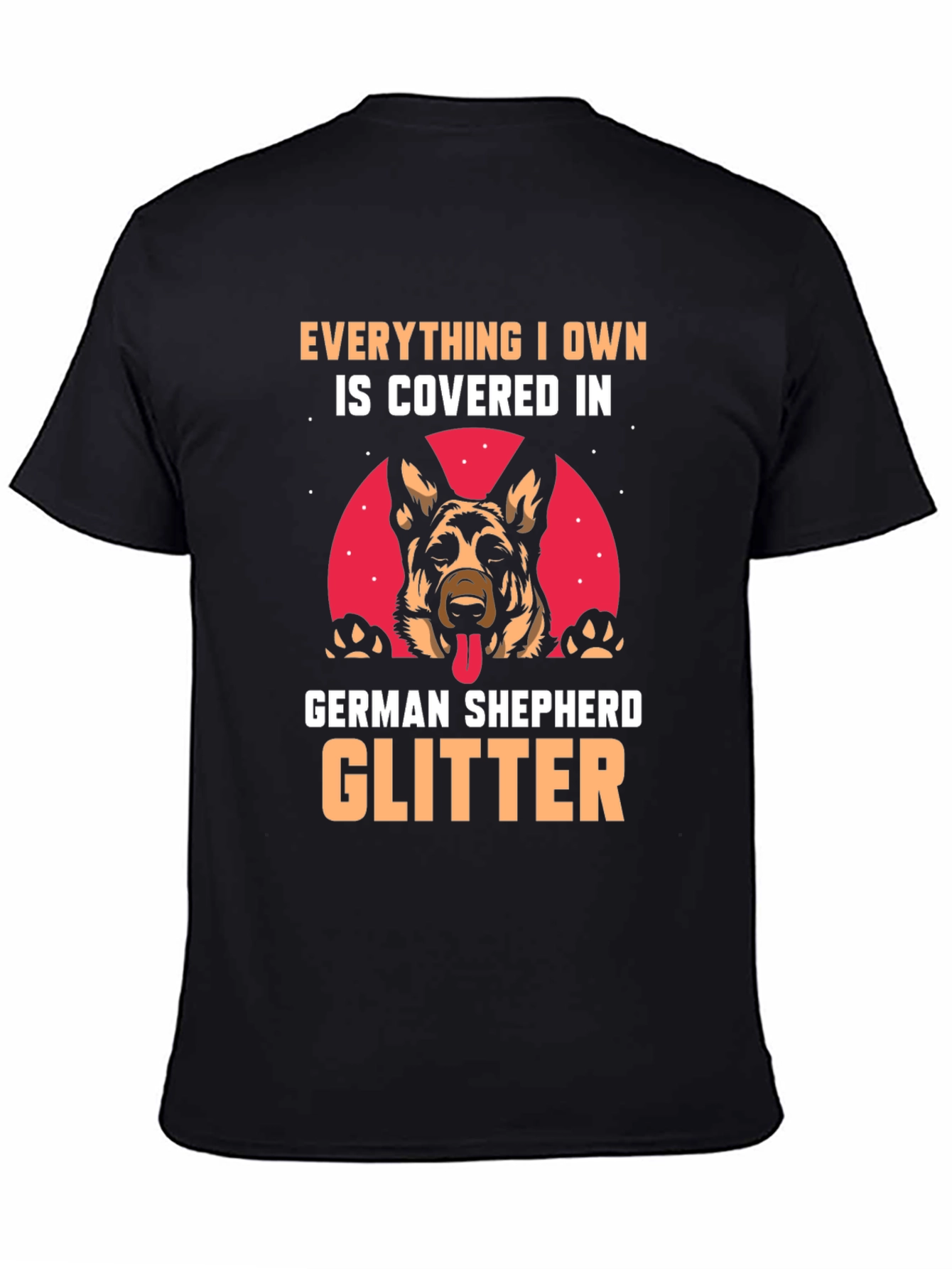 German Shepherd Glitter T-Shirt