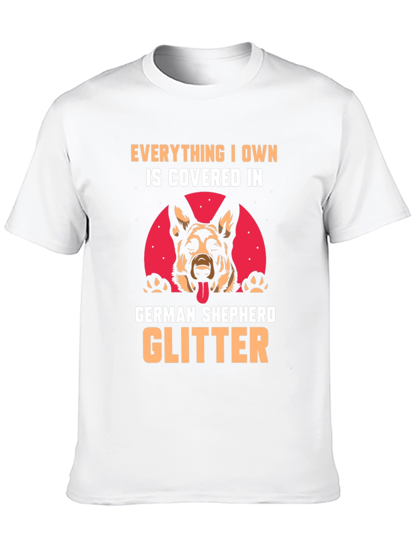 German Shepherd Glitter T-Shirt