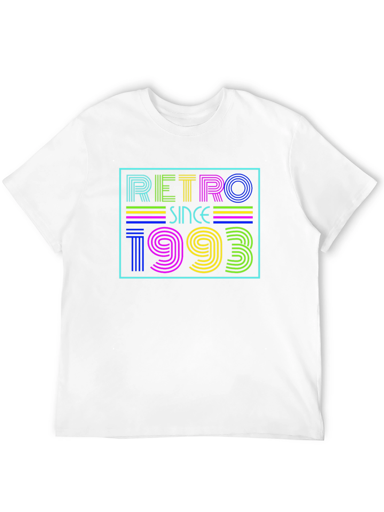 Retro Since 1993 Graphic Tee - Black Cotton Blend