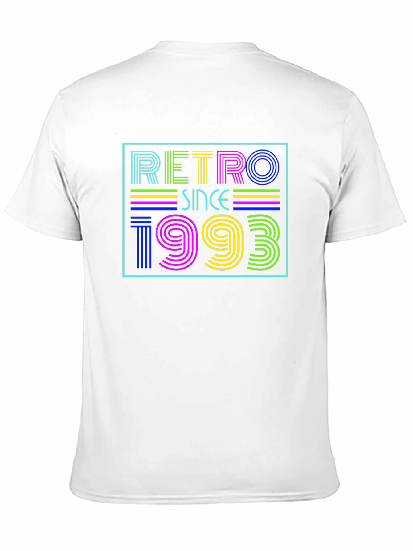Retro Since 1993 Graphic Tee - Black Cotton Blend