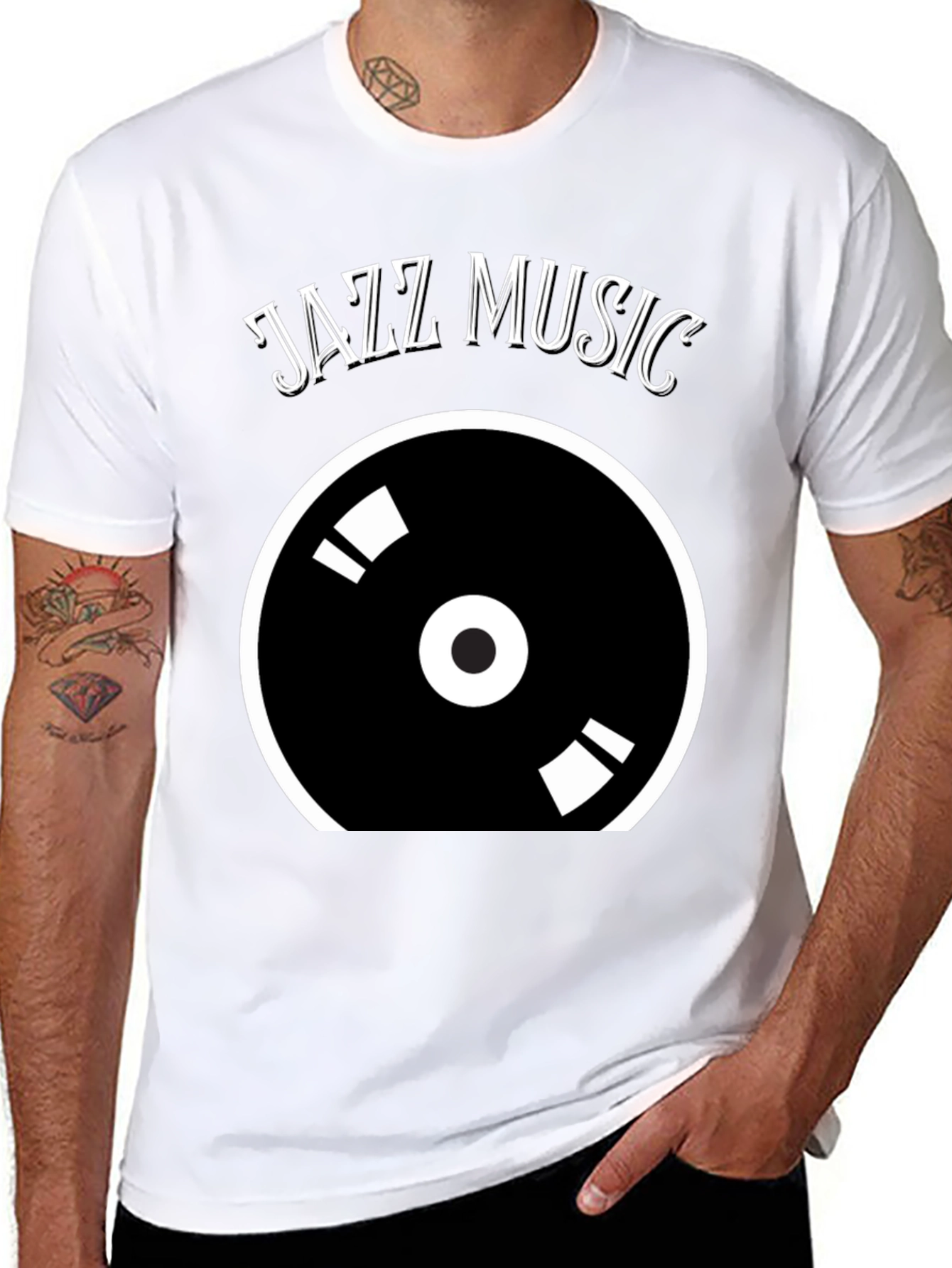 Jazz Music Vinyl Record Graphic Tee