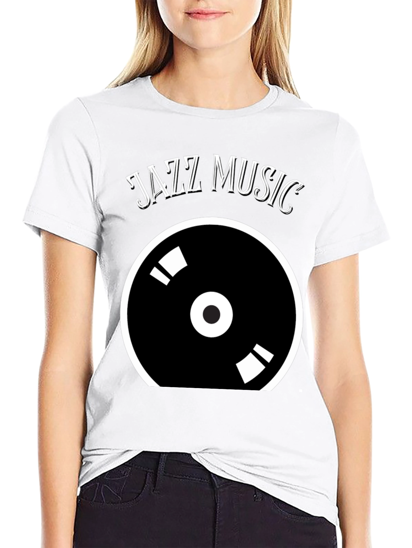 Jazz Music Vinyl Record Graphic Tee