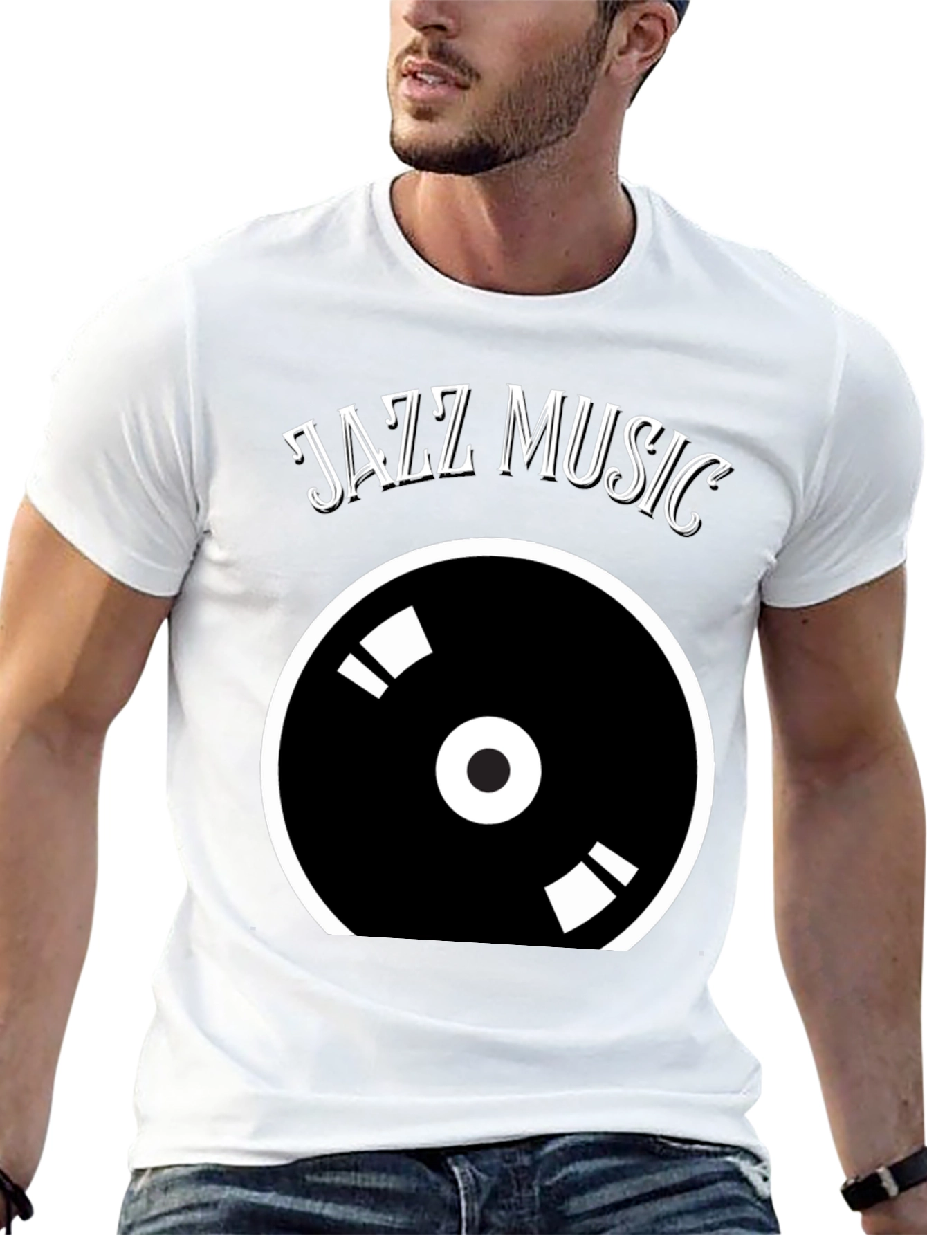 Jazz Music Vinyl Record Graphic Tee