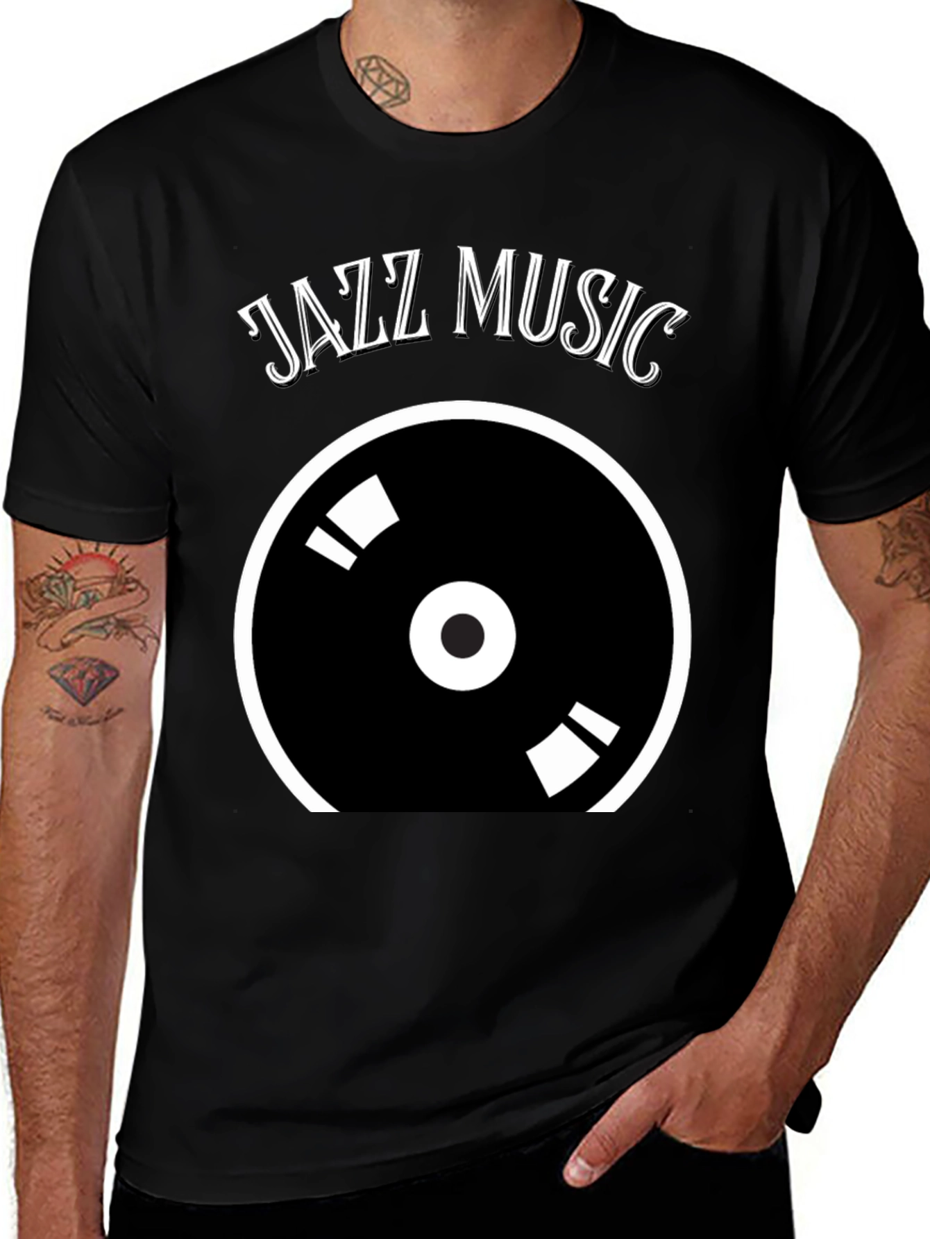 Jazz Music Vinyl Record Graphic Tee