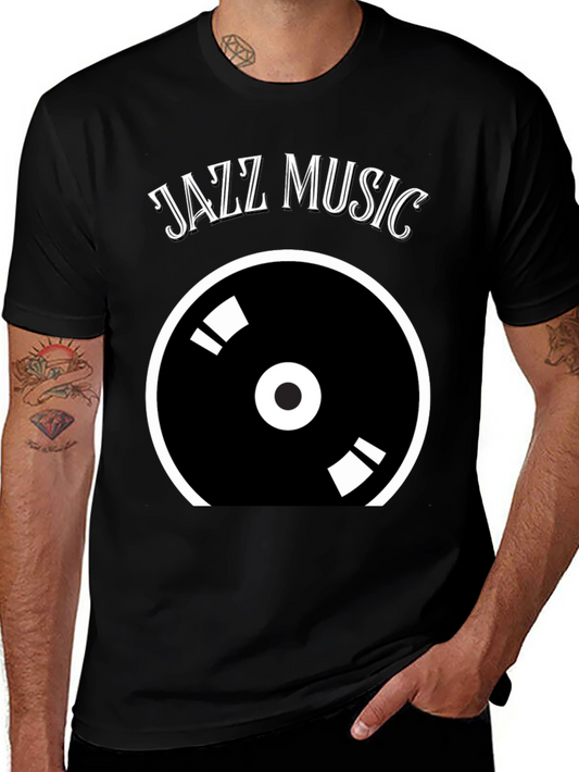 Jazz Music Vinyl Record Graphic Tee