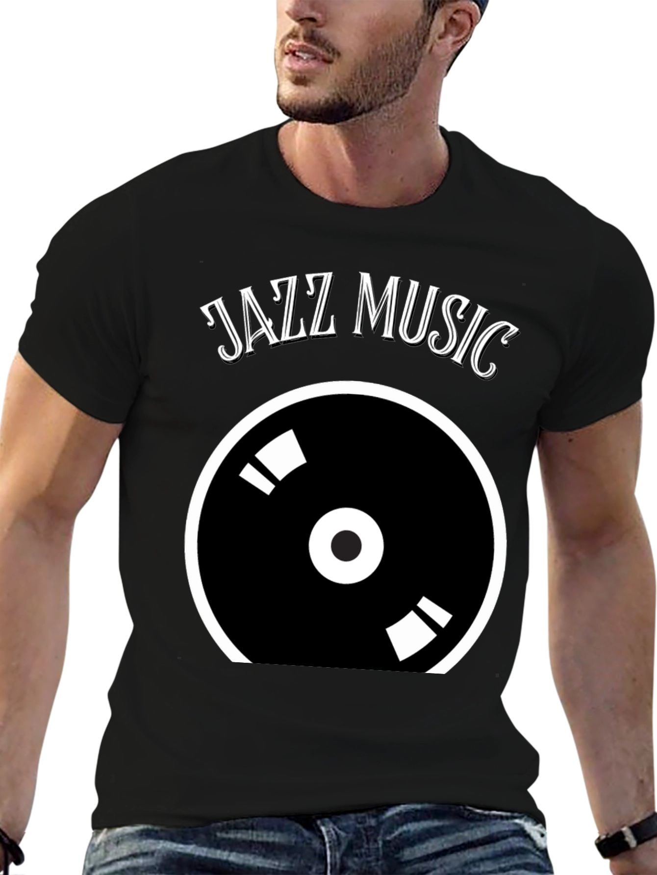 Jazz Music Vinyl Record Graphic Tee