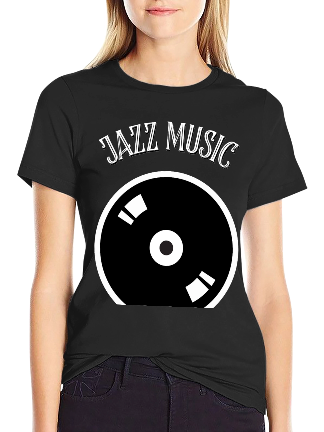 Jazz Music Vinyl Record Graphic Tee