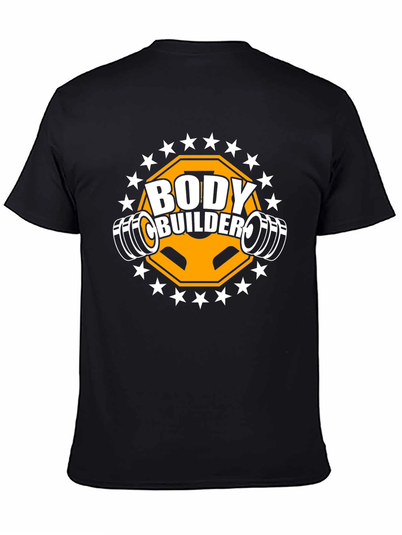 Bodybuilder Gym T-Shirt Black Training Fitness Top