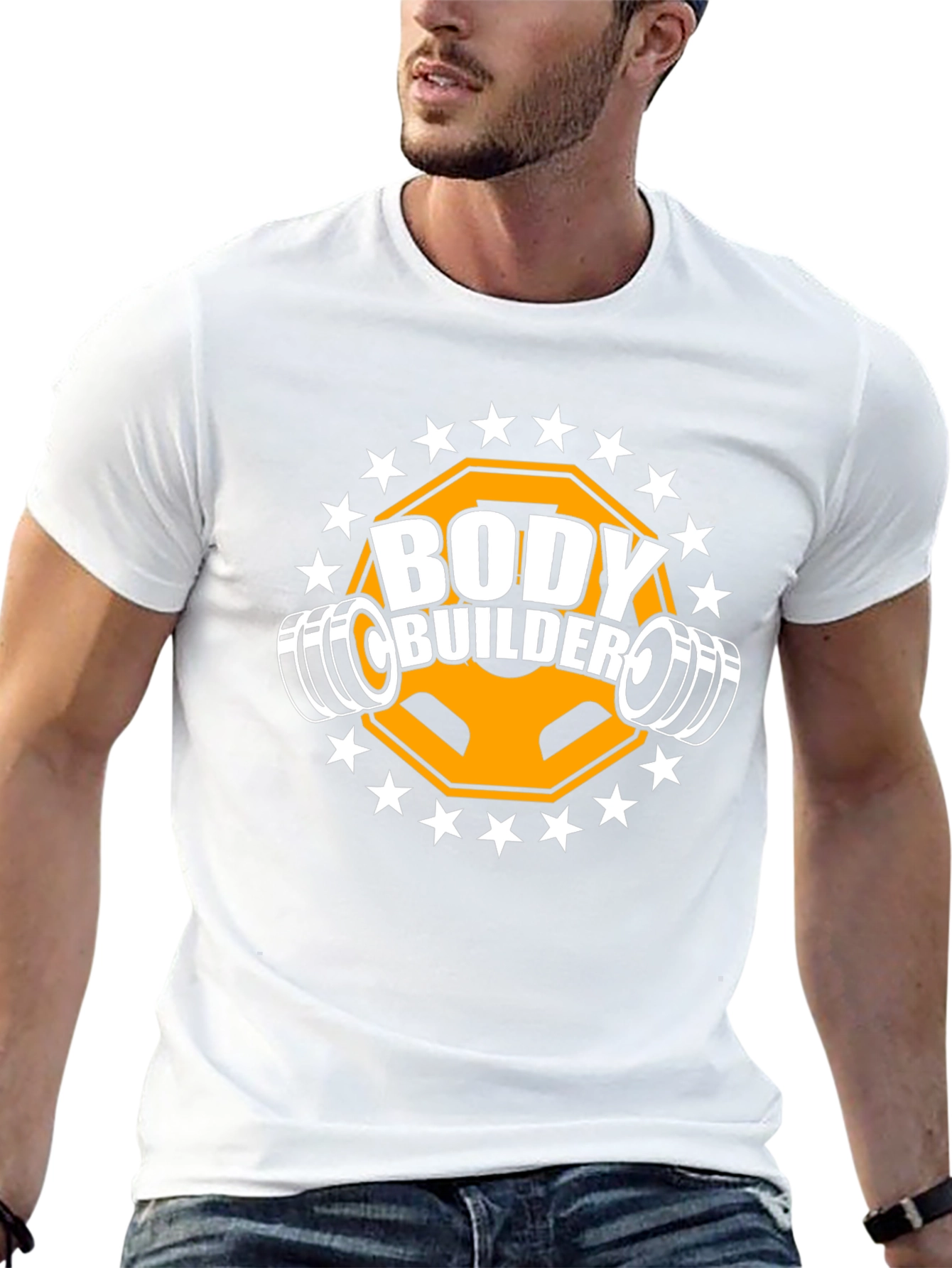 Bodybuilder Gym T-Shirt Black Training Fitness Top