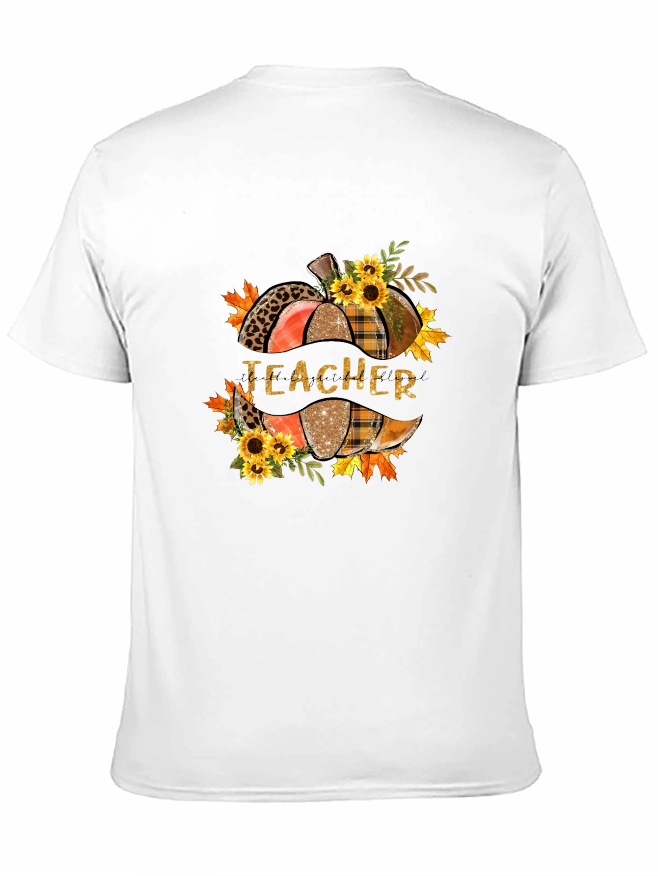 Teacher Fall Pumpkin Graphic T-Shirt