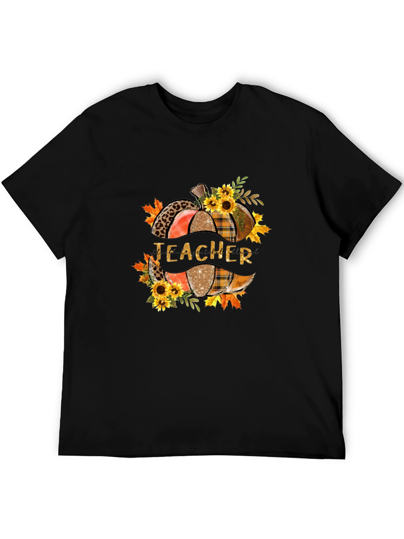 Teacher Fall Pumpkin Graphic T-Shirt