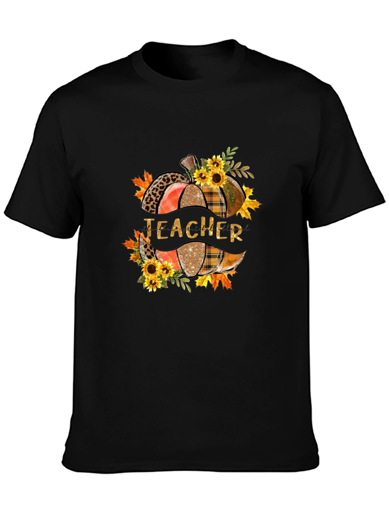 Teacher Fall Pumpkin Graphic T-Shirt