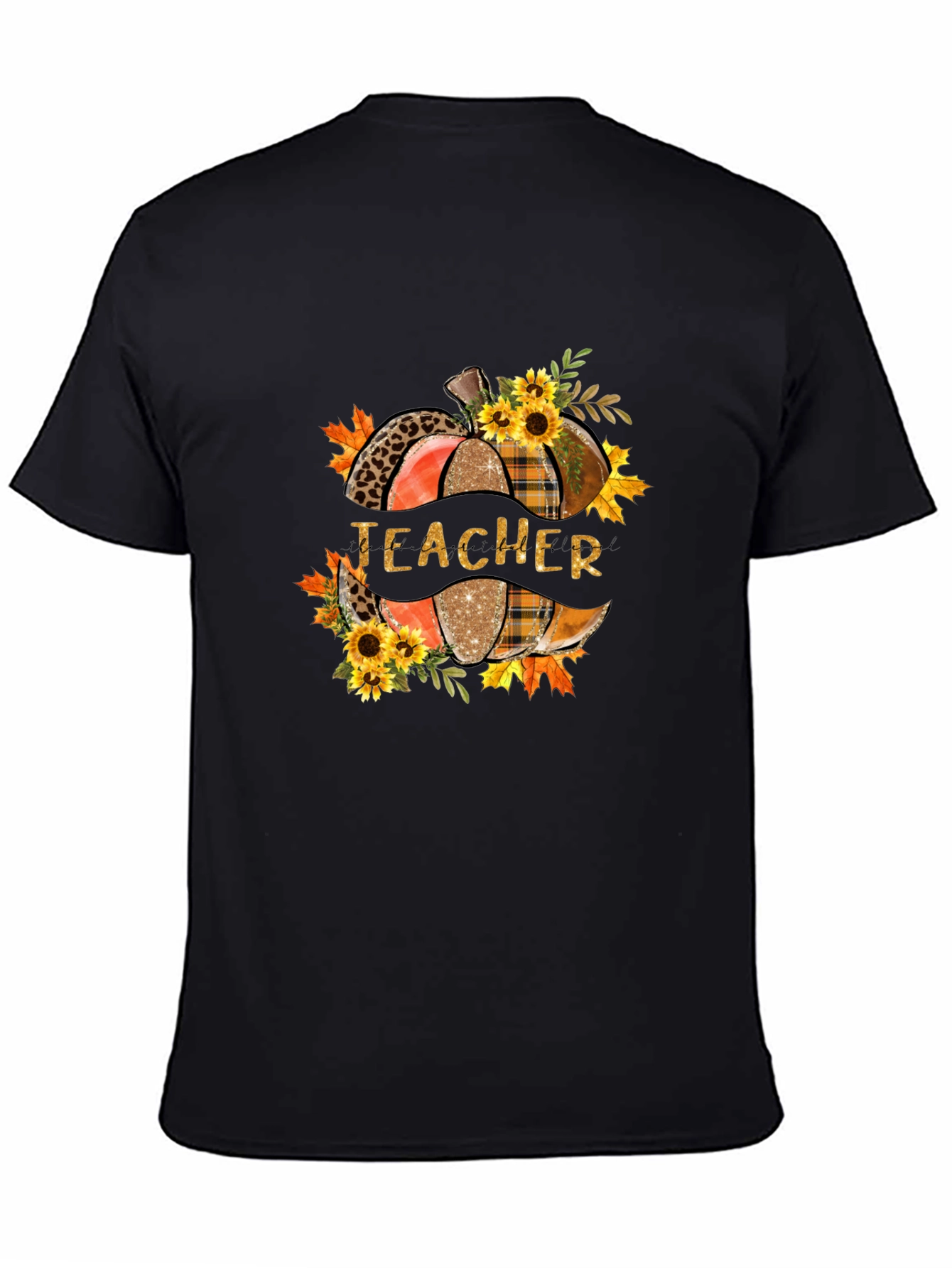 Teacher Fall Pumpkin Graphic T-Shirt
