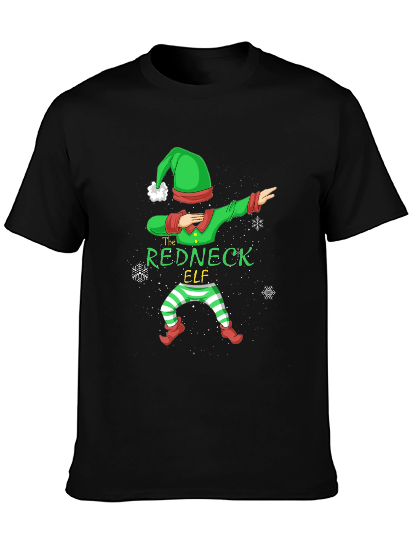 Redneck Elf Dabbing Graphic Tee