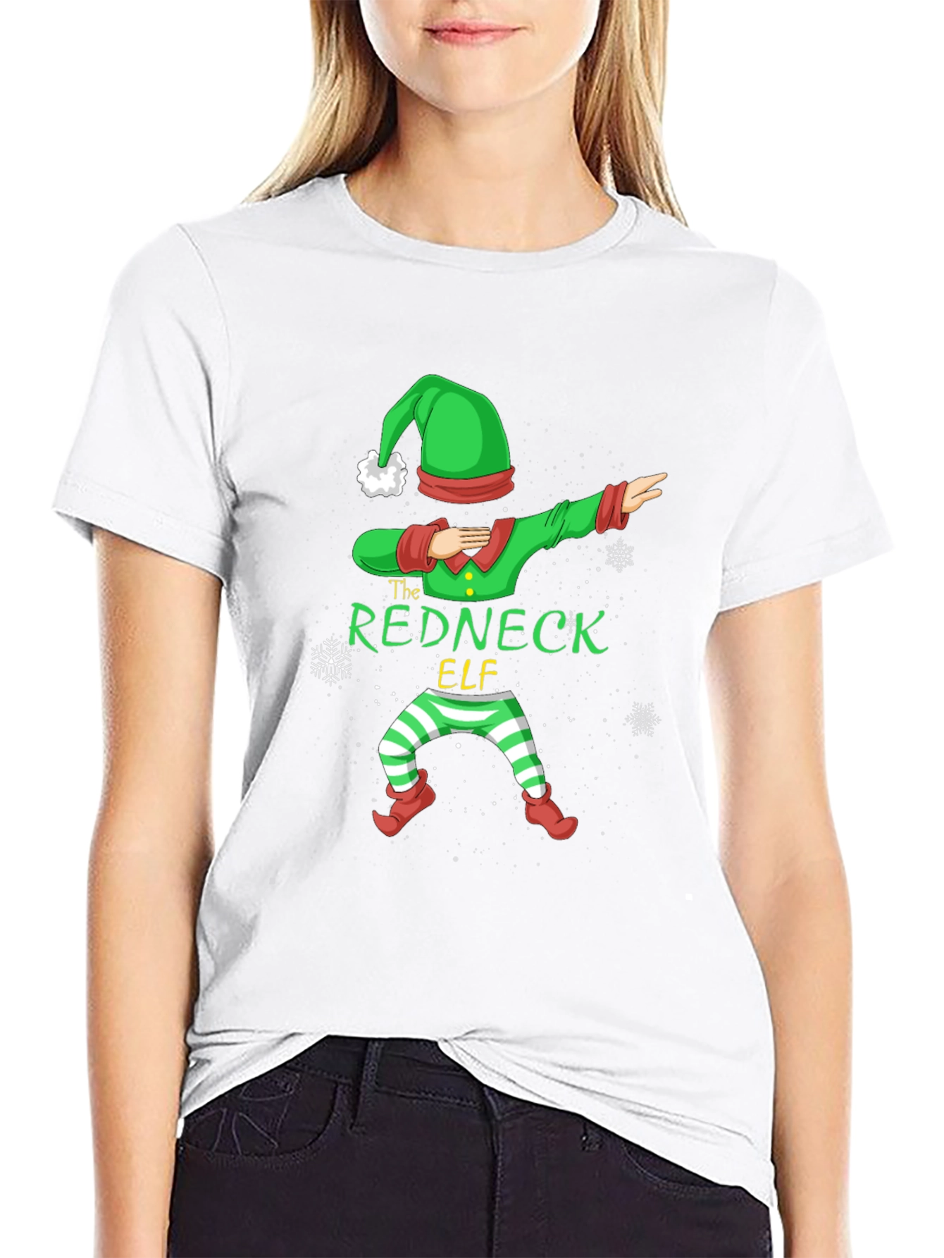 Redneck Elf Dabbing Graphic Tee