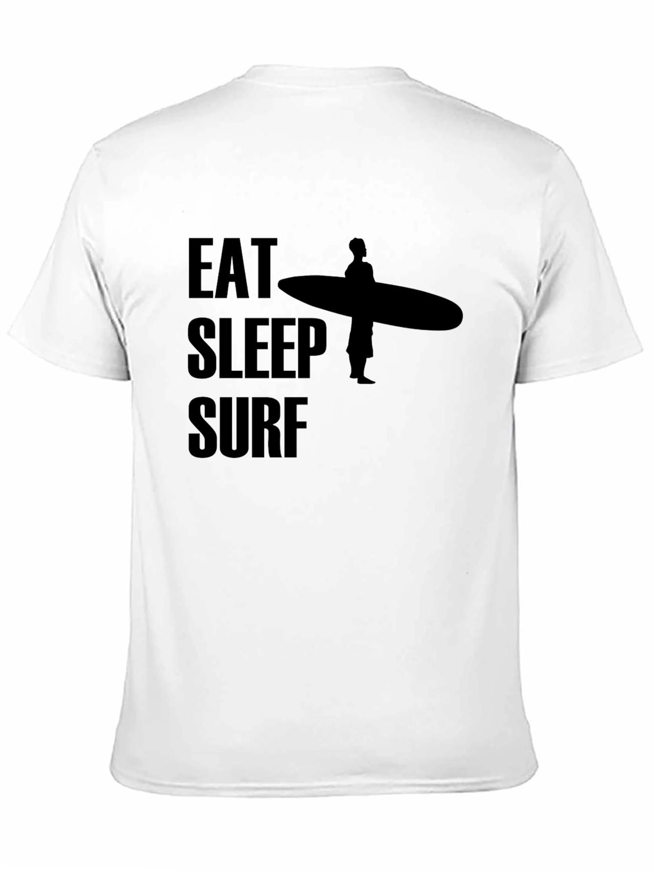 Eat Sleep Surf Graphic Tee - Surfer Lifestyle Shirt