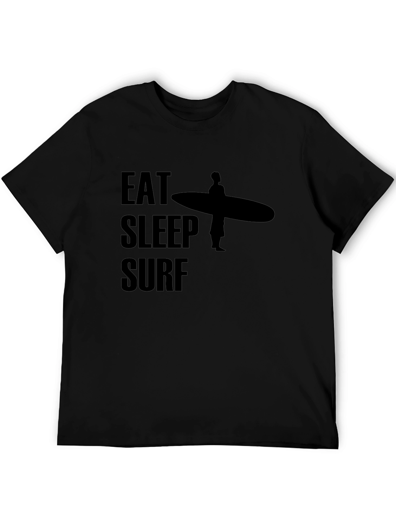 Eat Sleep Surf Graphic Tee - Surfer Lifestyle Shirt