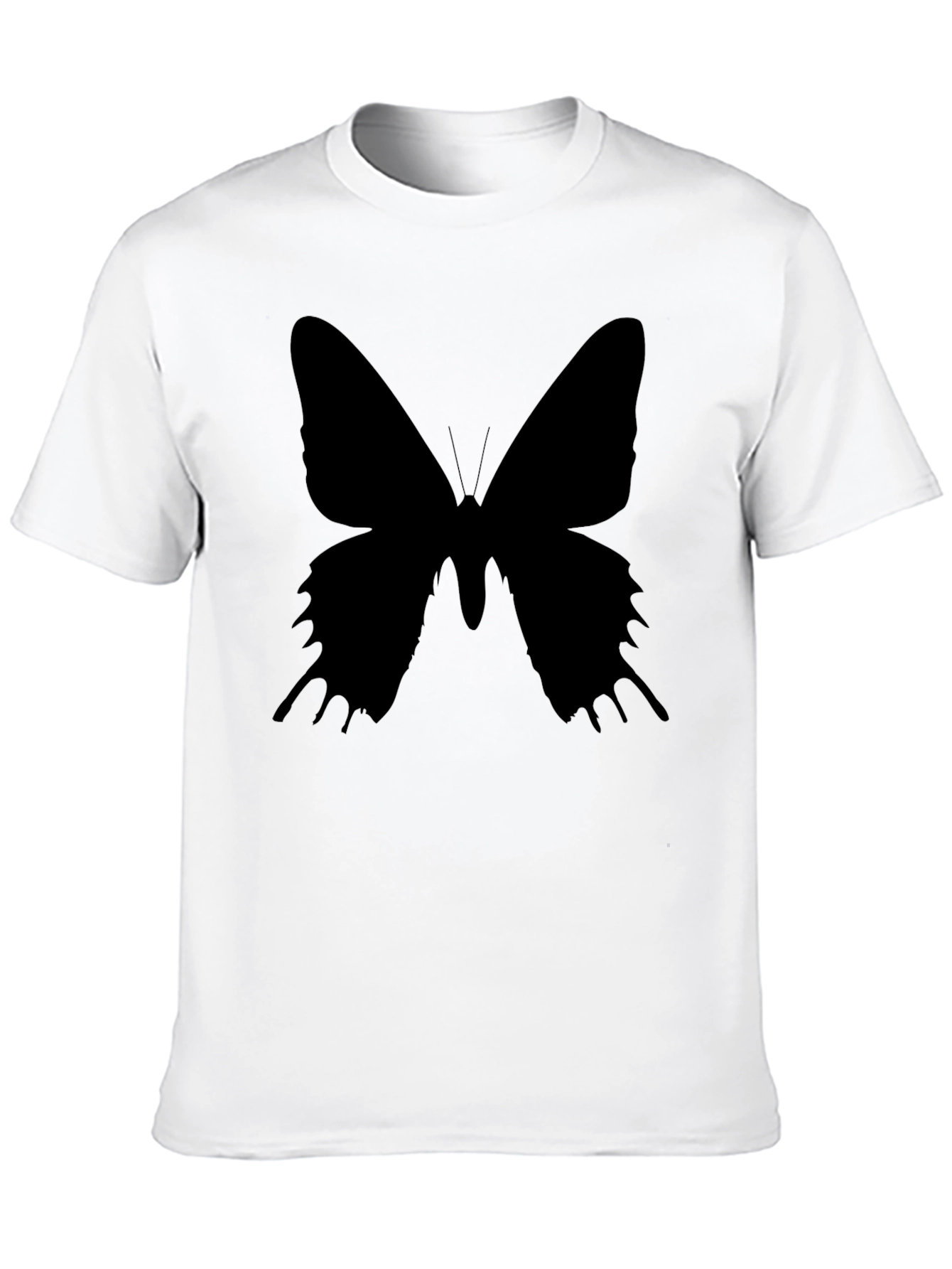Butterfly Silhouette Black T-Shirt