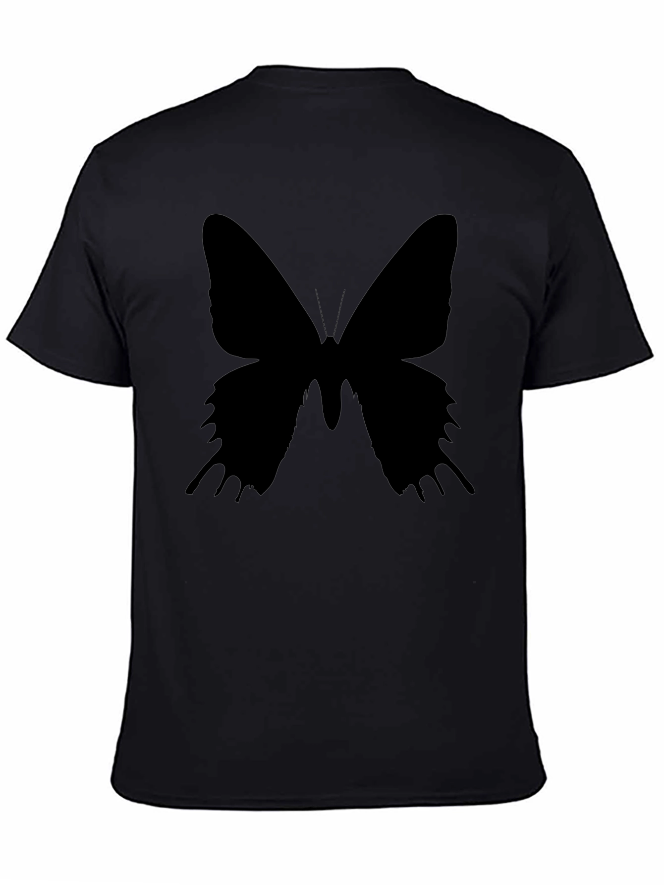 Butterfly Silhouette Black T-Shirt