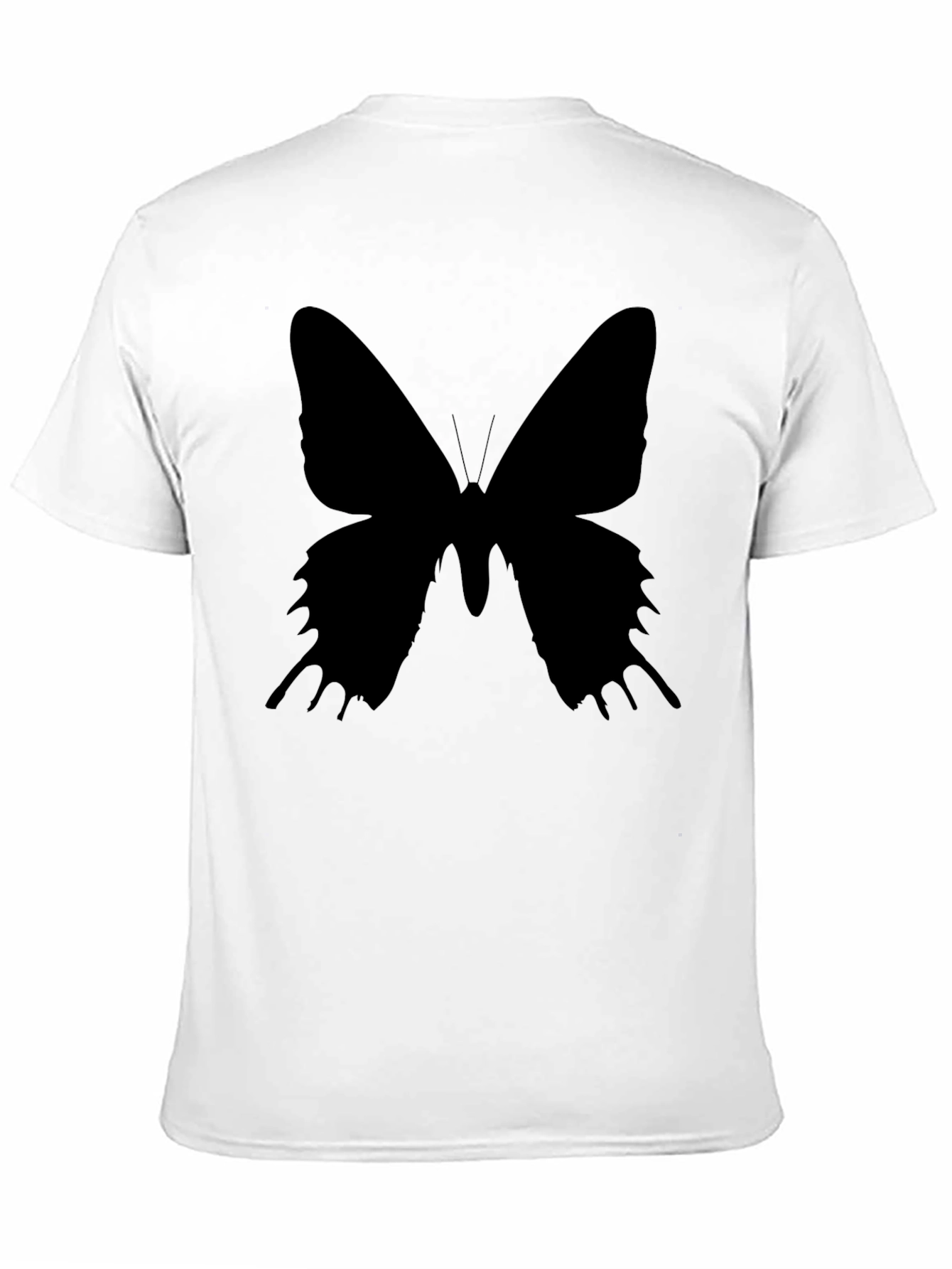 Butterfly Silhouette Black T-Shirt