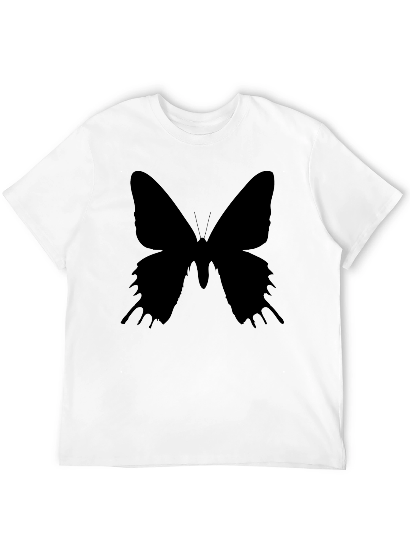 Butterfly Silhouette Black T-Shirt
